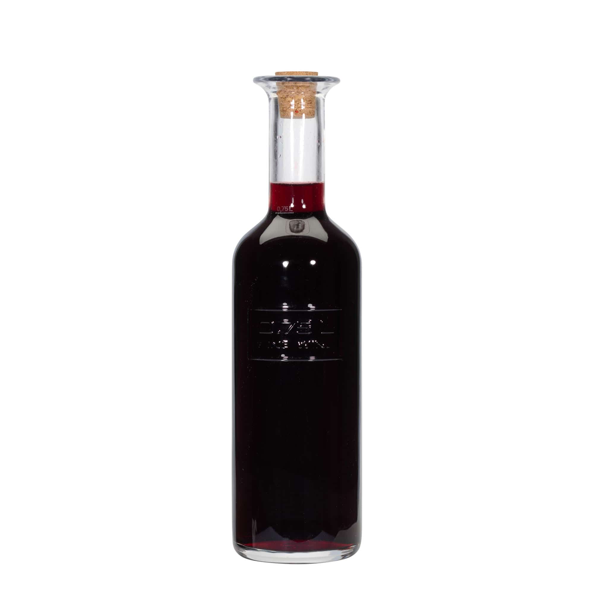 750 ml stikla pudele 'Optima Fine Wine', atvere: korķis