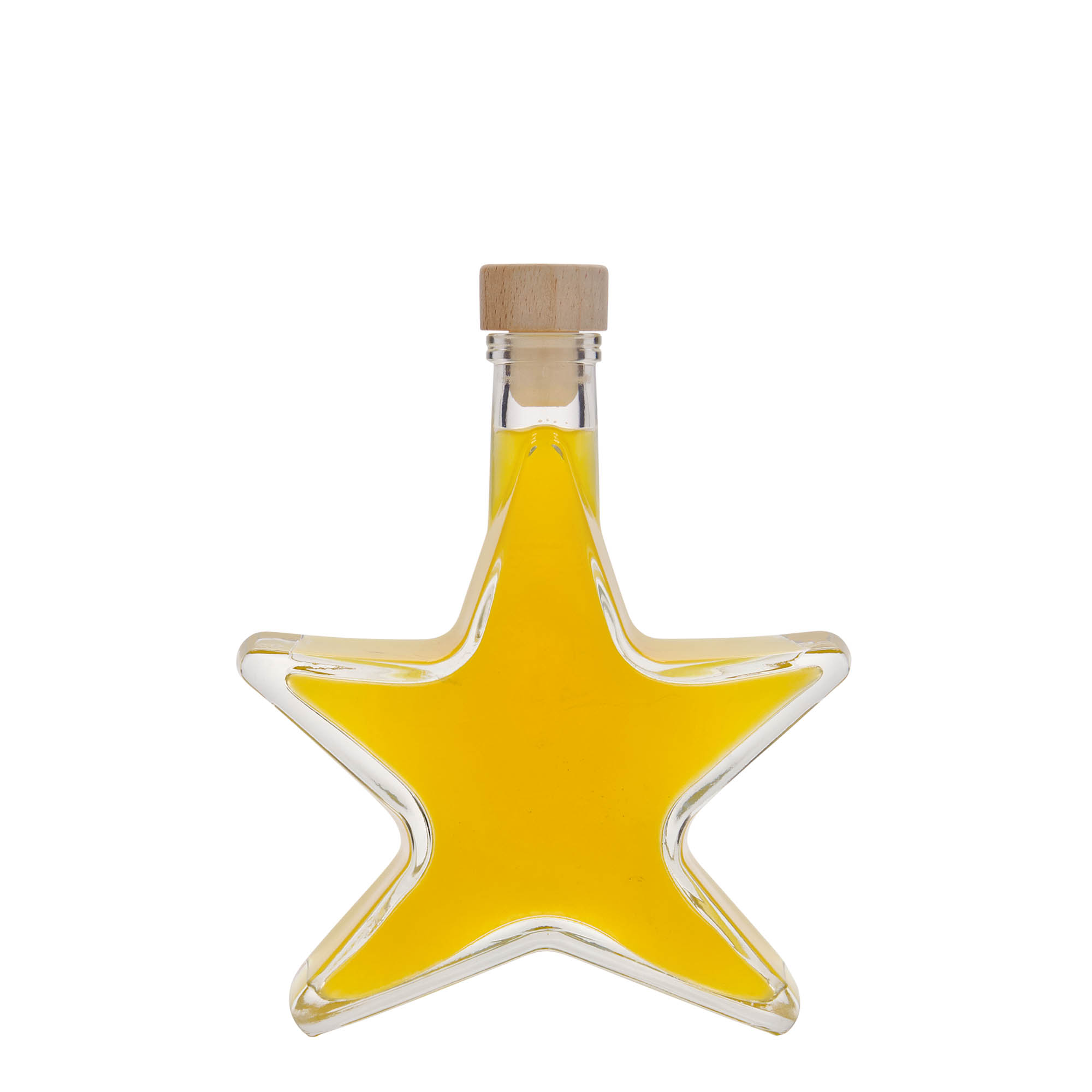 200 ml stikla pudele 'Zvaigzne', atvere: korķis