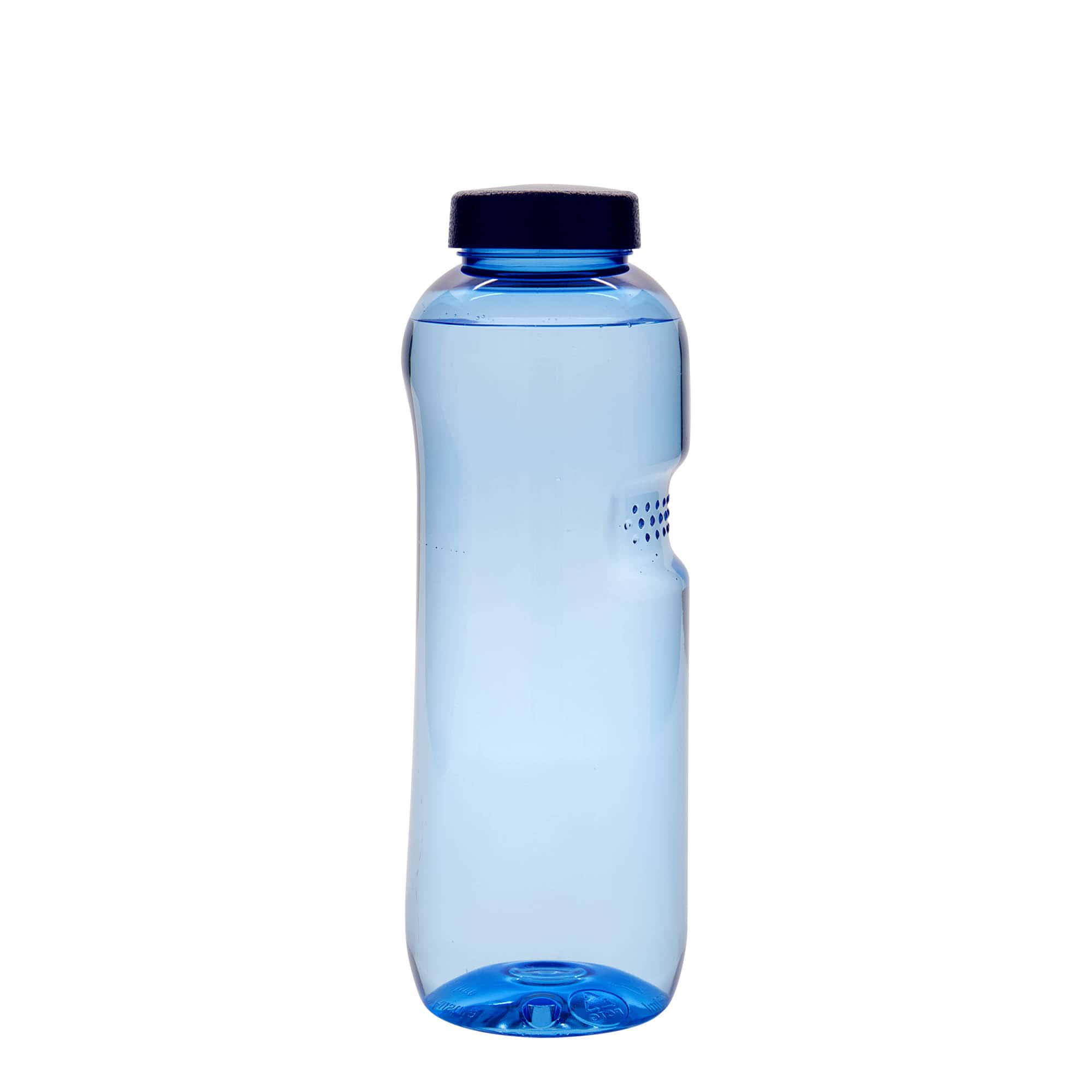 750 ml PET dzeramā pudele 'Kavodrink', plastmasa, zila