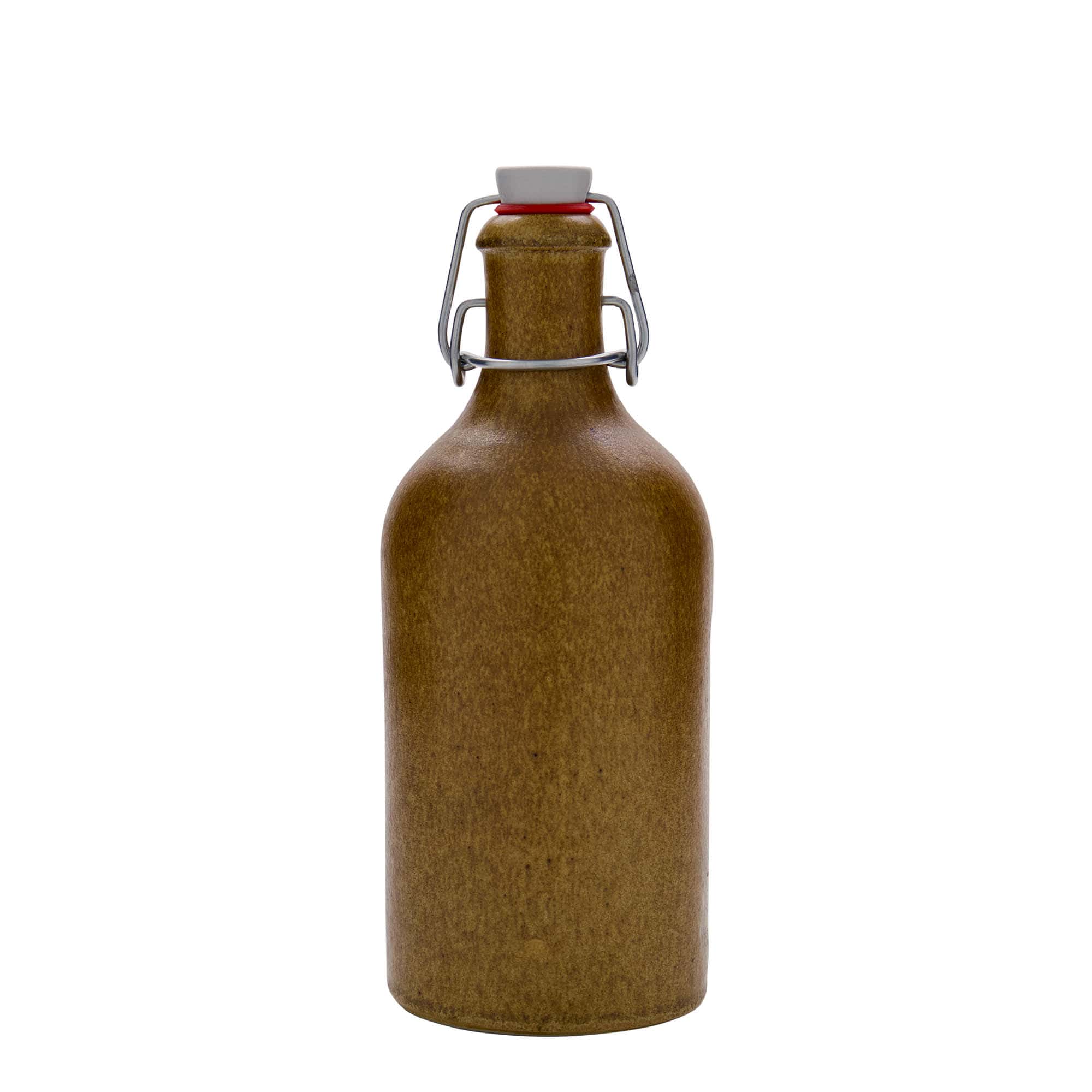 500 ml māla krūze, keramikas, brūna kristāla, atvere: aizbīdņa vāks
