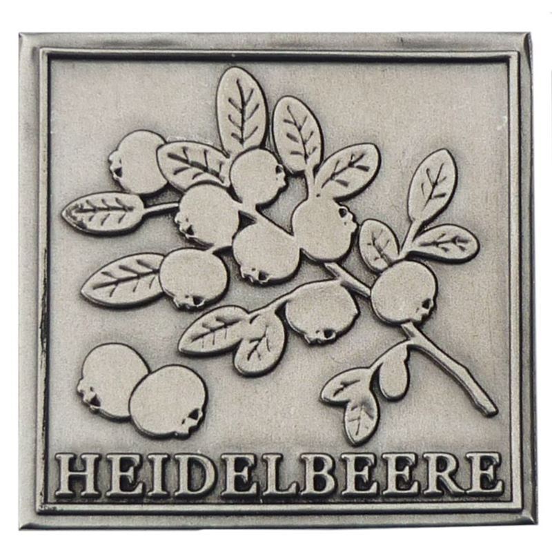 Alvas etiķete 'Mellene', kvadrātiska, metāla, sudraba Alvas etiķete 'Mellene', kvadrātiska, metāla, sudraba