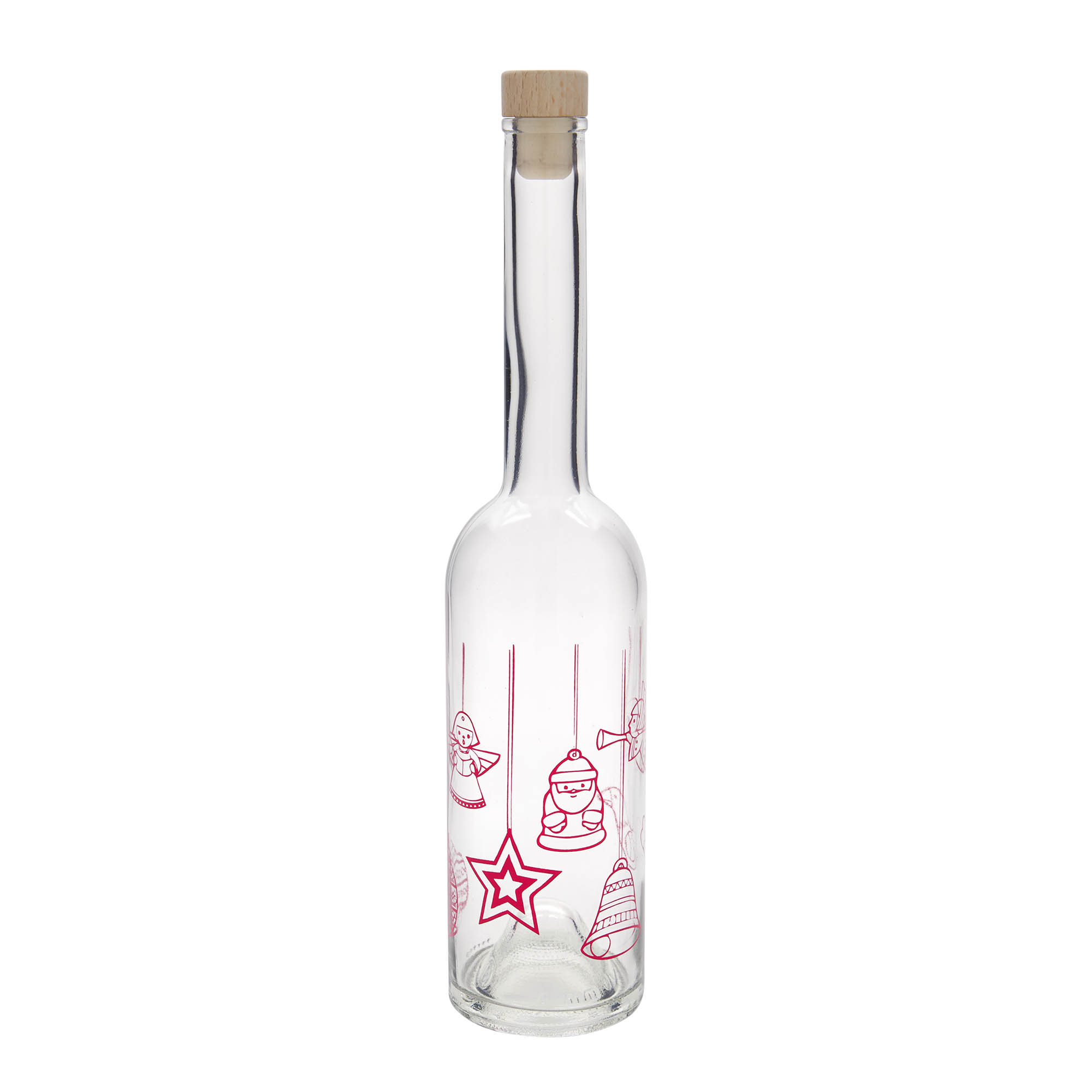500 ml stikla pudele 'Opera', motīvs: zvaigznes, atvere: korķis 500 ml stikla pudele 'Opera', motīvs: zvaigznes, atvere: korķis