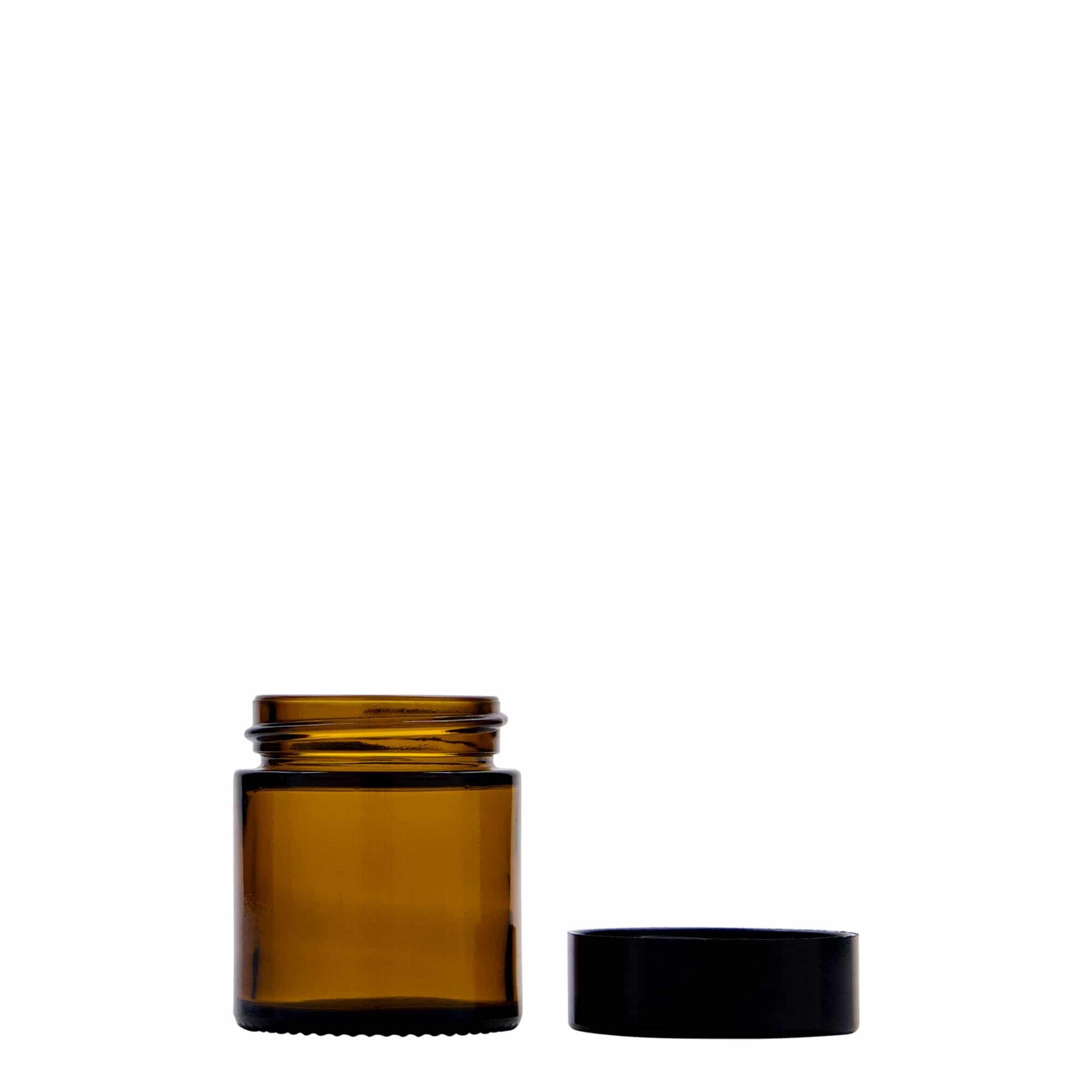30 ml burciņa 'Brown Line', stikls, brūns, atvere: skrūvējams vāciņš