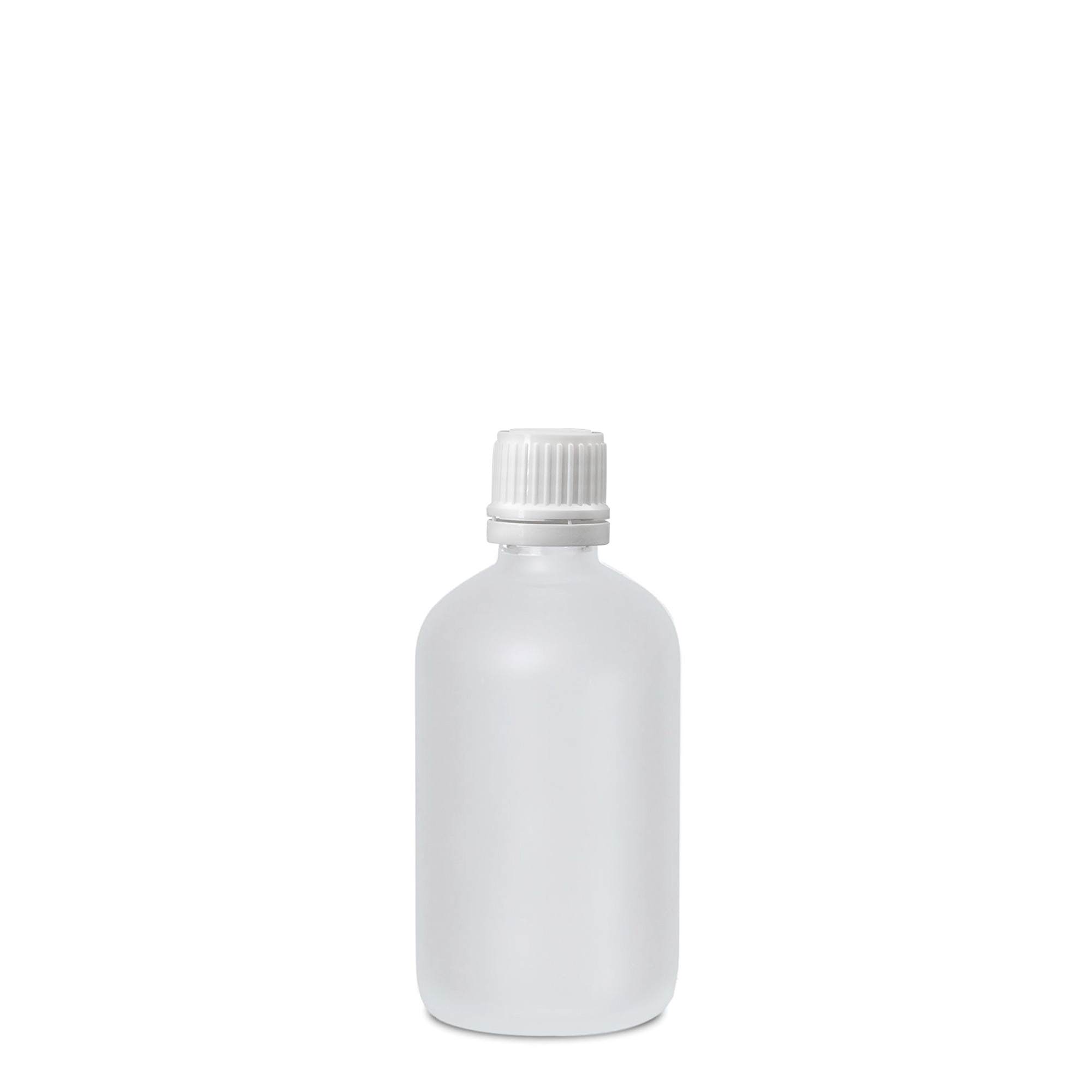 100 ml medicininis butelis, stiklas, rudas matinis, kaklelis: DIN 18
