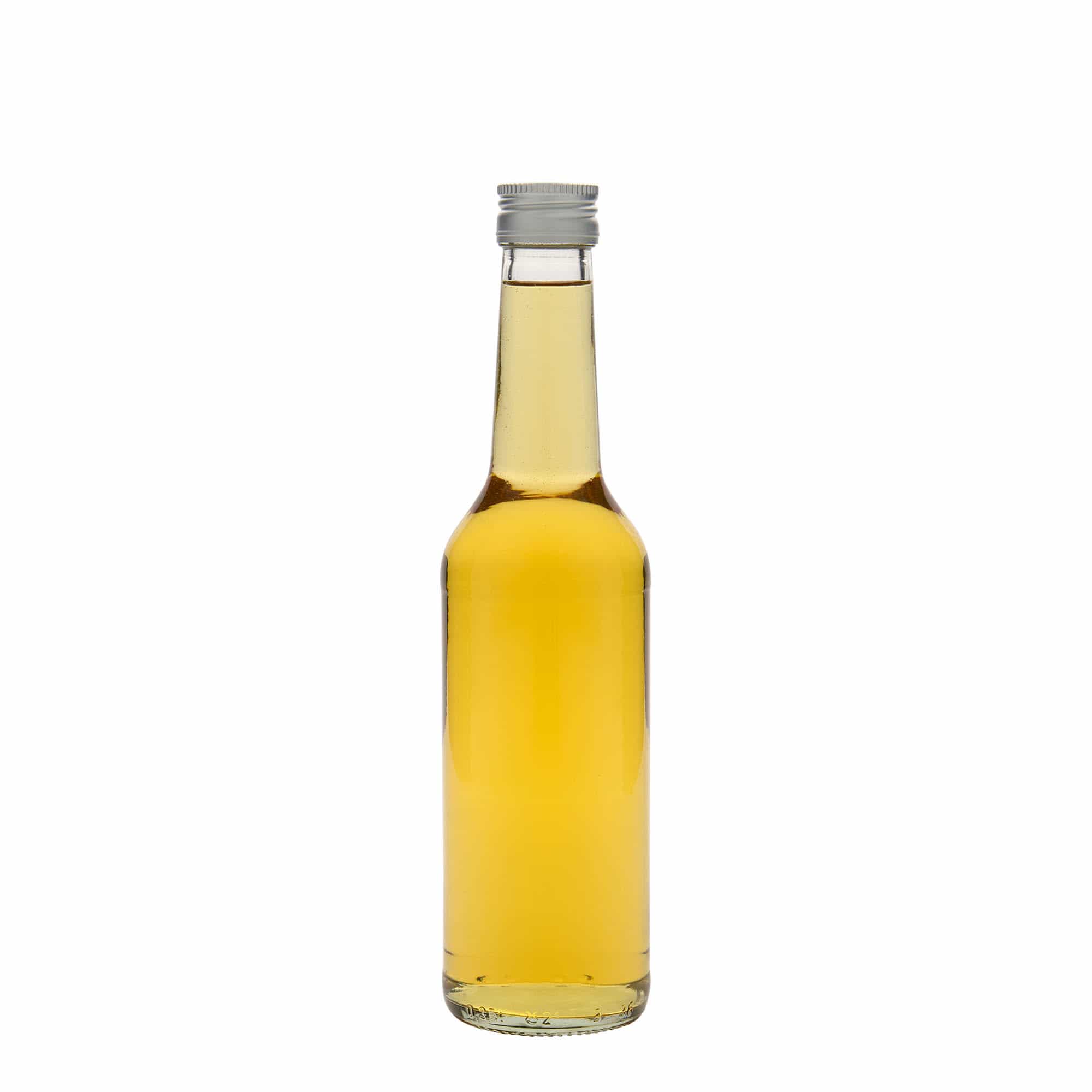 350 ml stikla pudele ar taisnu kakliņu, atvere: PP 28