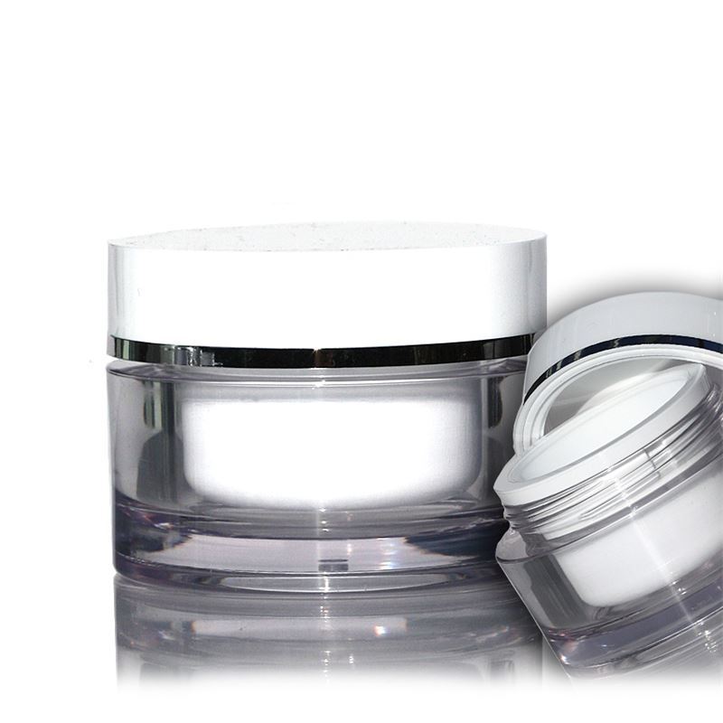 30 ml burciņa, SAN plastmasa, balta, atvere: skrūvējams vāciņš 30 ml burciņa, SAN plastmasa, balta, atvere: skrūvējams vāciņš