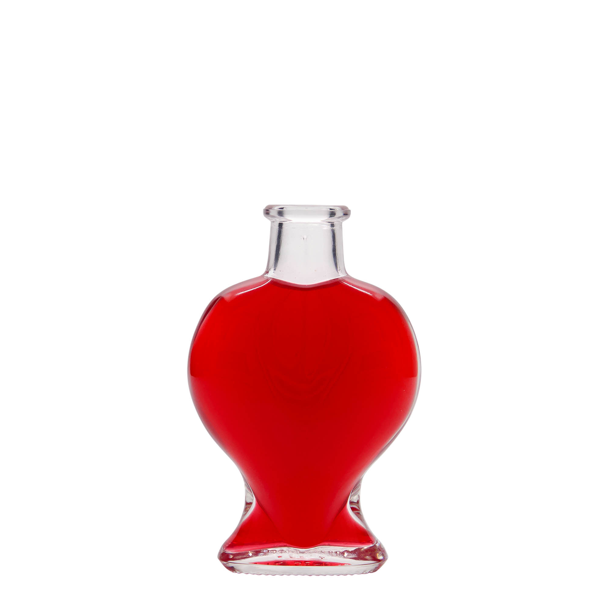 100 ml stikla pudele 'Sirds', atvere: korķis 100 ml stikla pudele 'Sirds', atvere: korķis