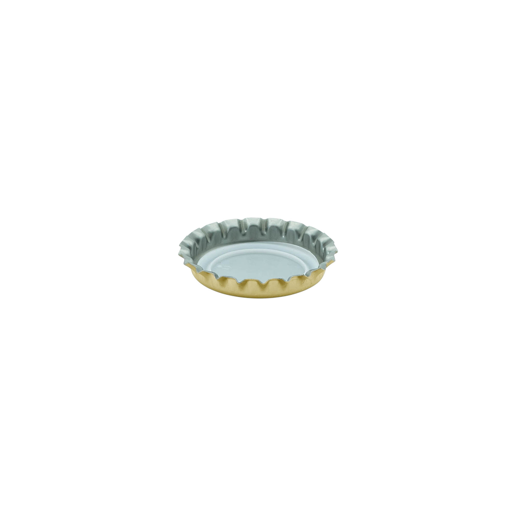 Alumīnija korķi 26 mm, metāls, zelta krāsā Alumīnija korķi 26 mm, metāls, zelta krāsā