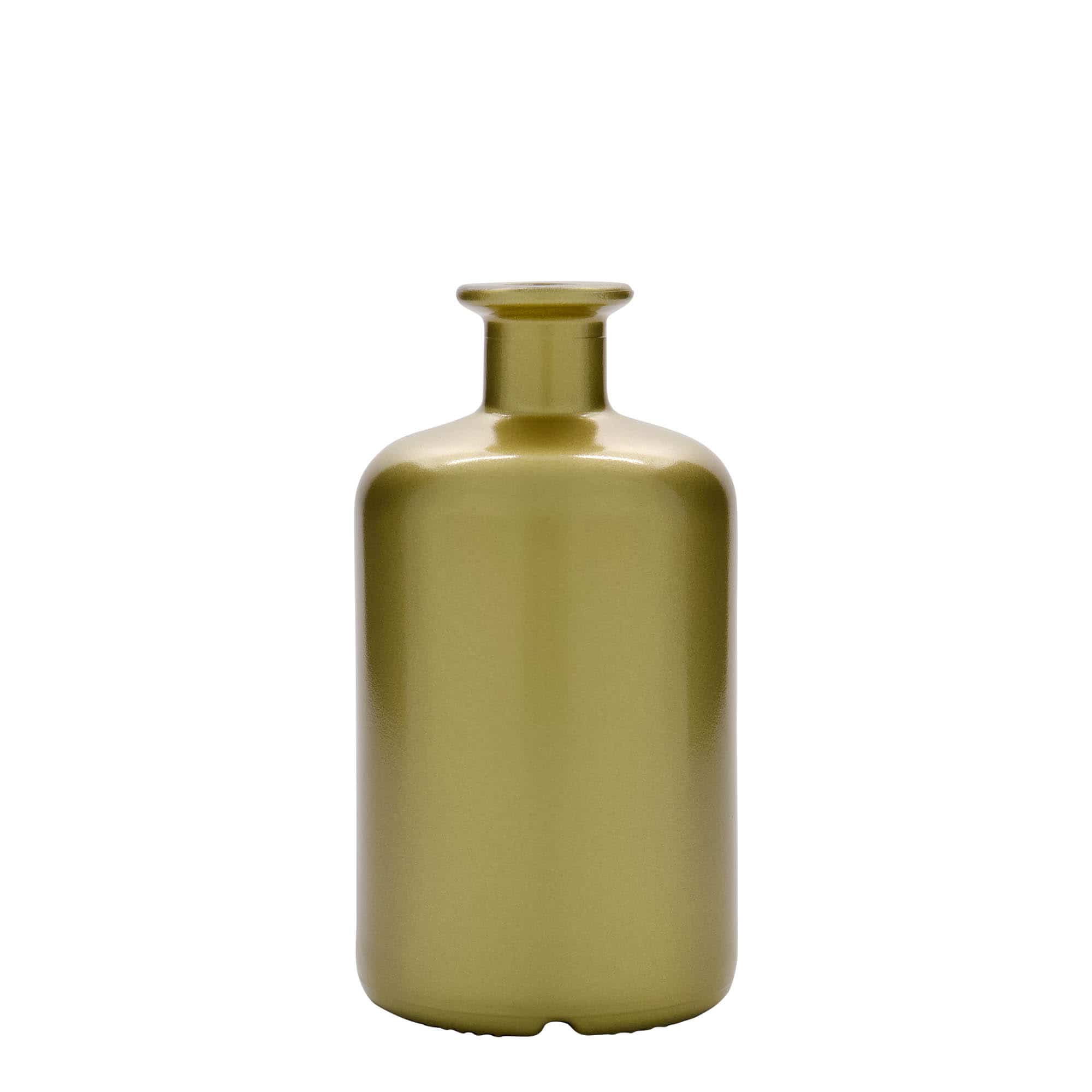 500 ml stikla pudele, farmācijas, zelta, aizdare: korķis 500 ml stikla pudele, farmācijas, zelta, aizdare: korķis