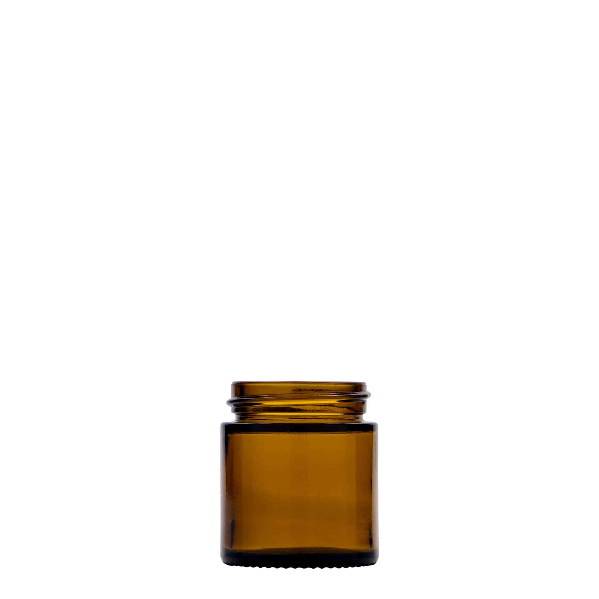 30 ml kārbiņa 'Brown Line', stikla, brūna, aizdare: skrūvējams vāciņš 30 ml kārbiņa 'Brown Line', stikla, brūna, aizdare: skrūvējams vāciņš