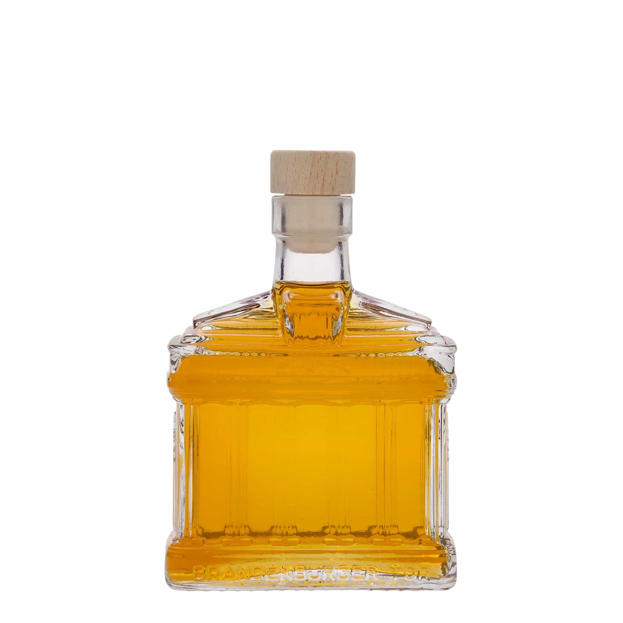 200 ml stikla pudele 'Brandenburgas vārti', aizdare: korķis