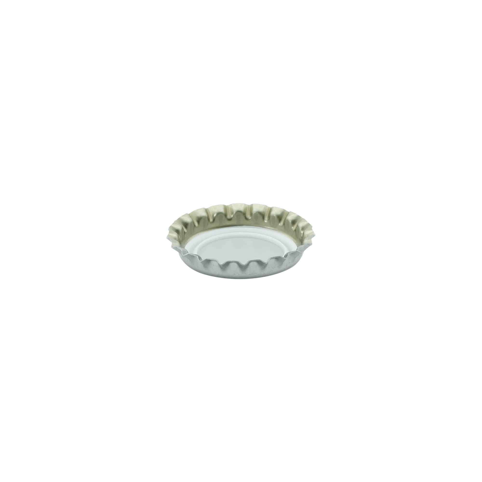 Kroņveida korķis 26 mm, metāla, sudraba Kroņveida korķis 26 mm, metāla, sudraba
