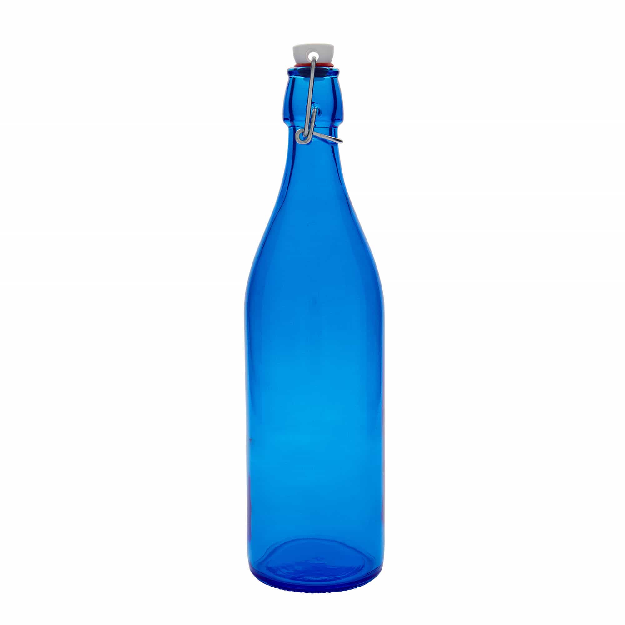 1.000 ml stikla pudele 'Giara', zila, atvere: aizbāžņa aizvērums