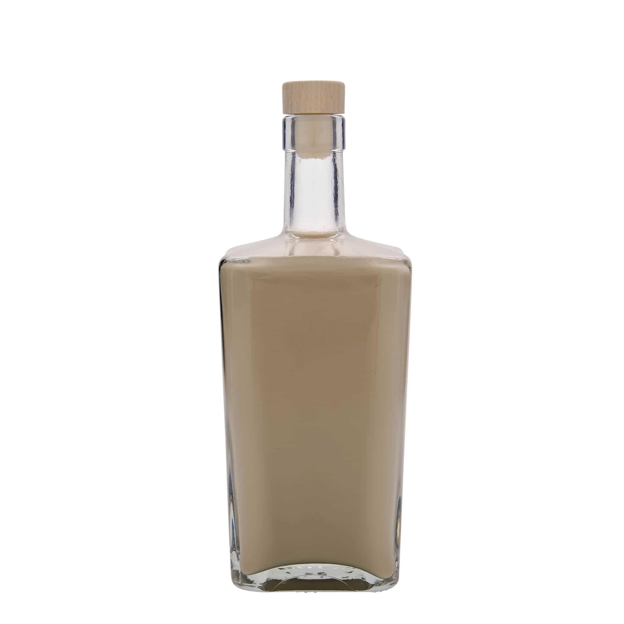 700 ml stikla pudele, 'Noel', kvadrātiska, aizdare: korķis