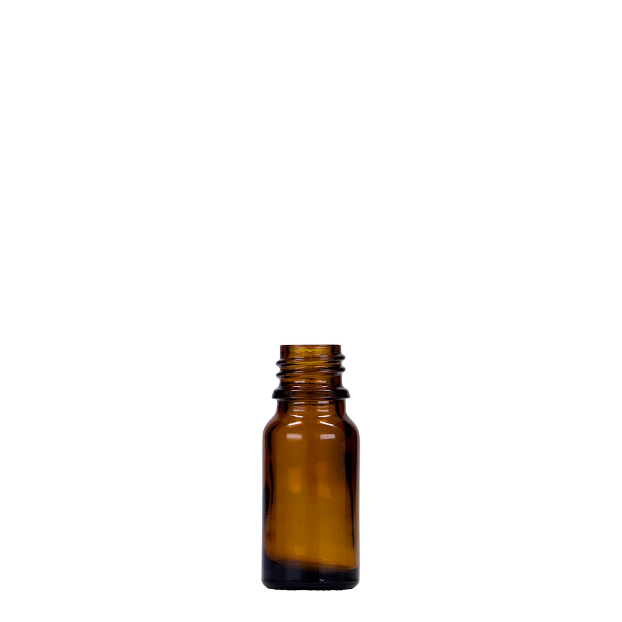 10 ml medicīnas pudele, stikls, brūna, atvere: DIN 18