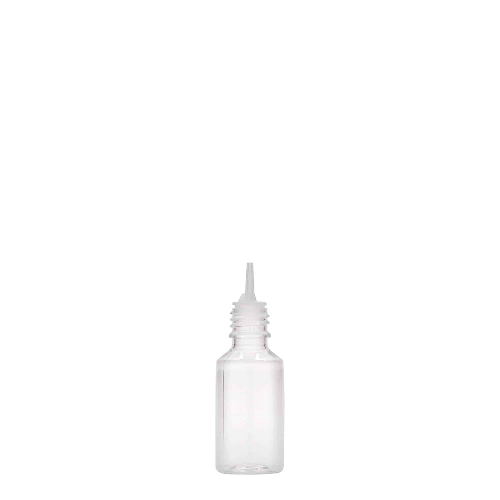 10 ml PET pudele 'E-sula' ar kvalitātes un bērnu drošības aizsardzību, plastmasa, atvere: skrūvējams vāciņš