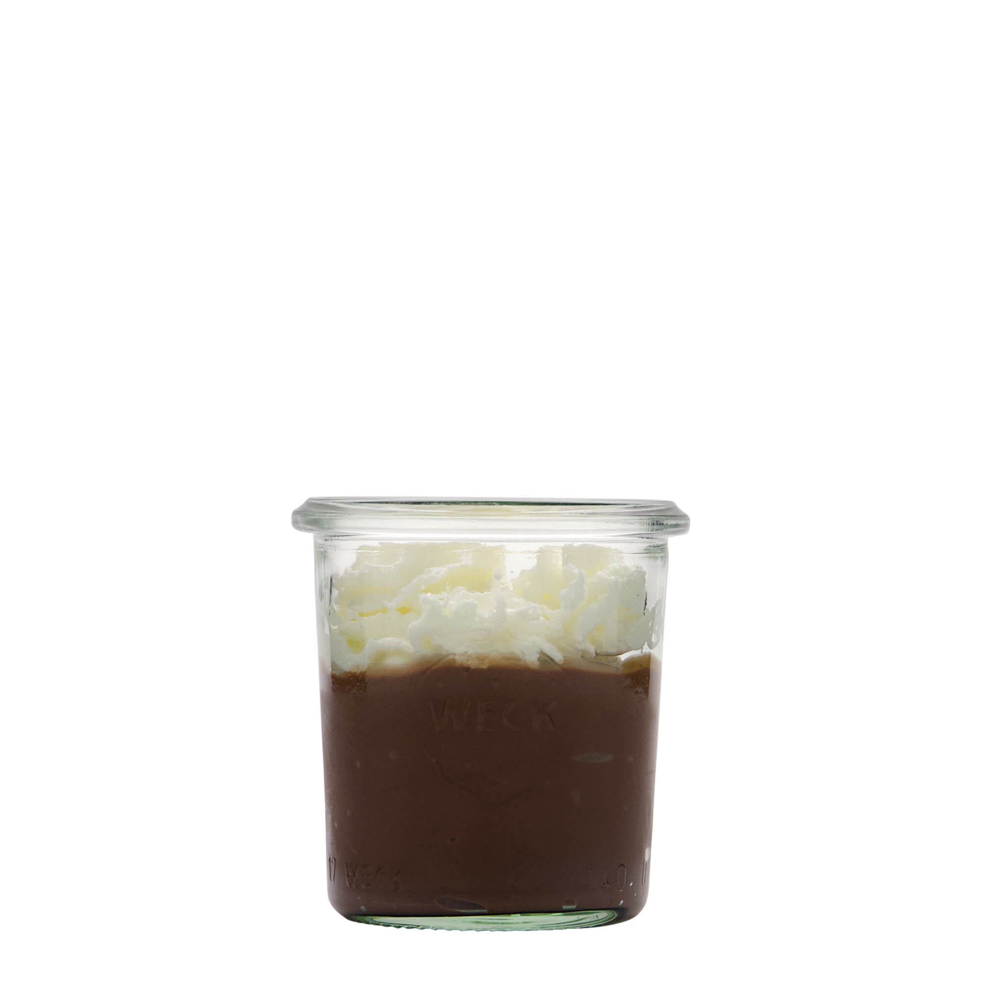 140 ml WECK krūzīte ar plakanu dibenu, atvere: apaļš malu gredzens