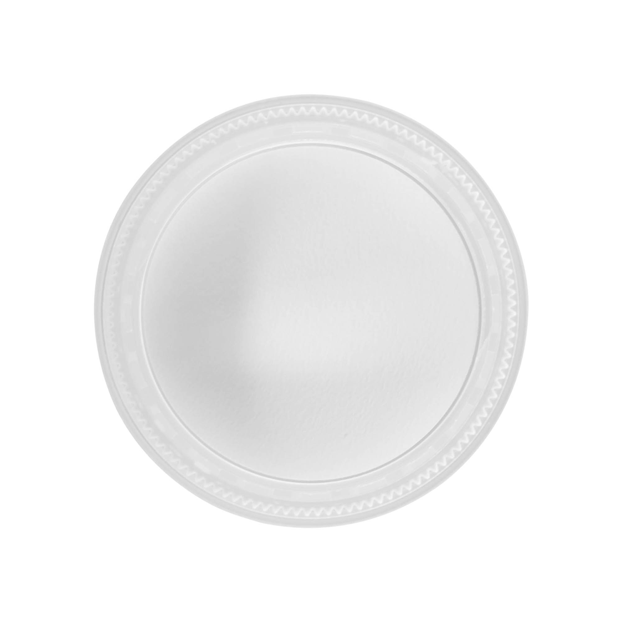 Skrūvējams vāciņš 'Clear/Platin Edition', PP plastmasas, balts, aizdarei: 53/2P