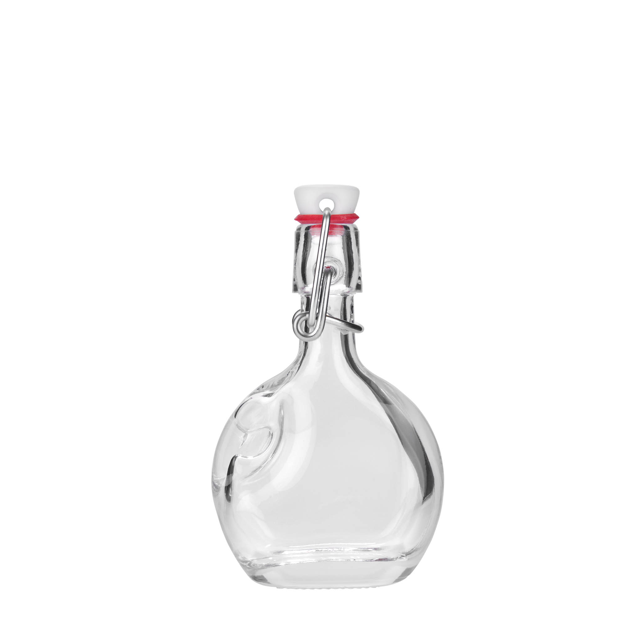 40 ml stikla pudele 'Lukas', ovāla, atvere: aizbīdņa vāciņš