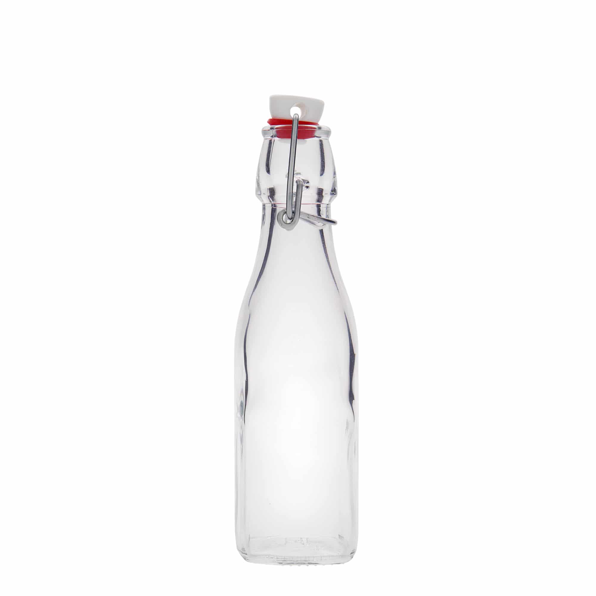 250 ml stikla pudele 'Swing, kvadrātveida, atvere: aizbīdņa aizdare