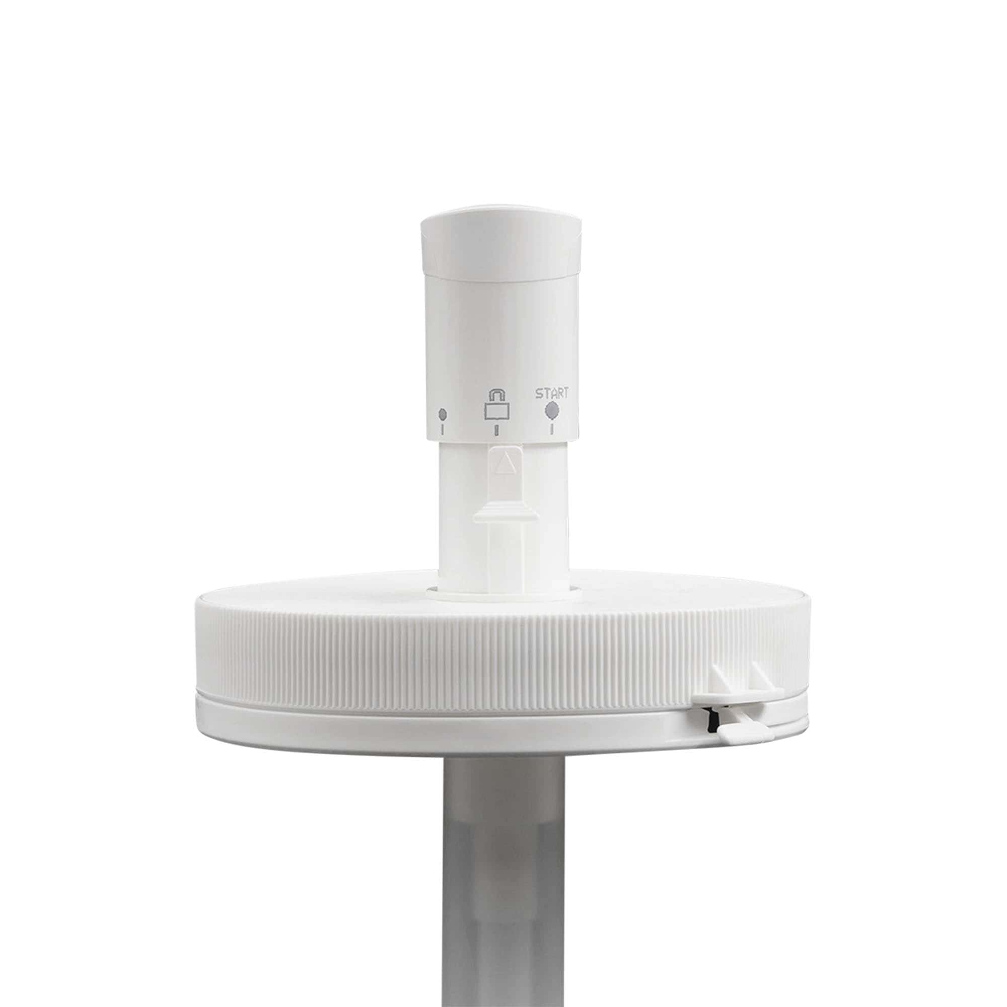 Dozatoru sūknis 1.240 ml 'Securibox', PE plastmasa, balts, priekš atveres: skrūvējams vāciņš