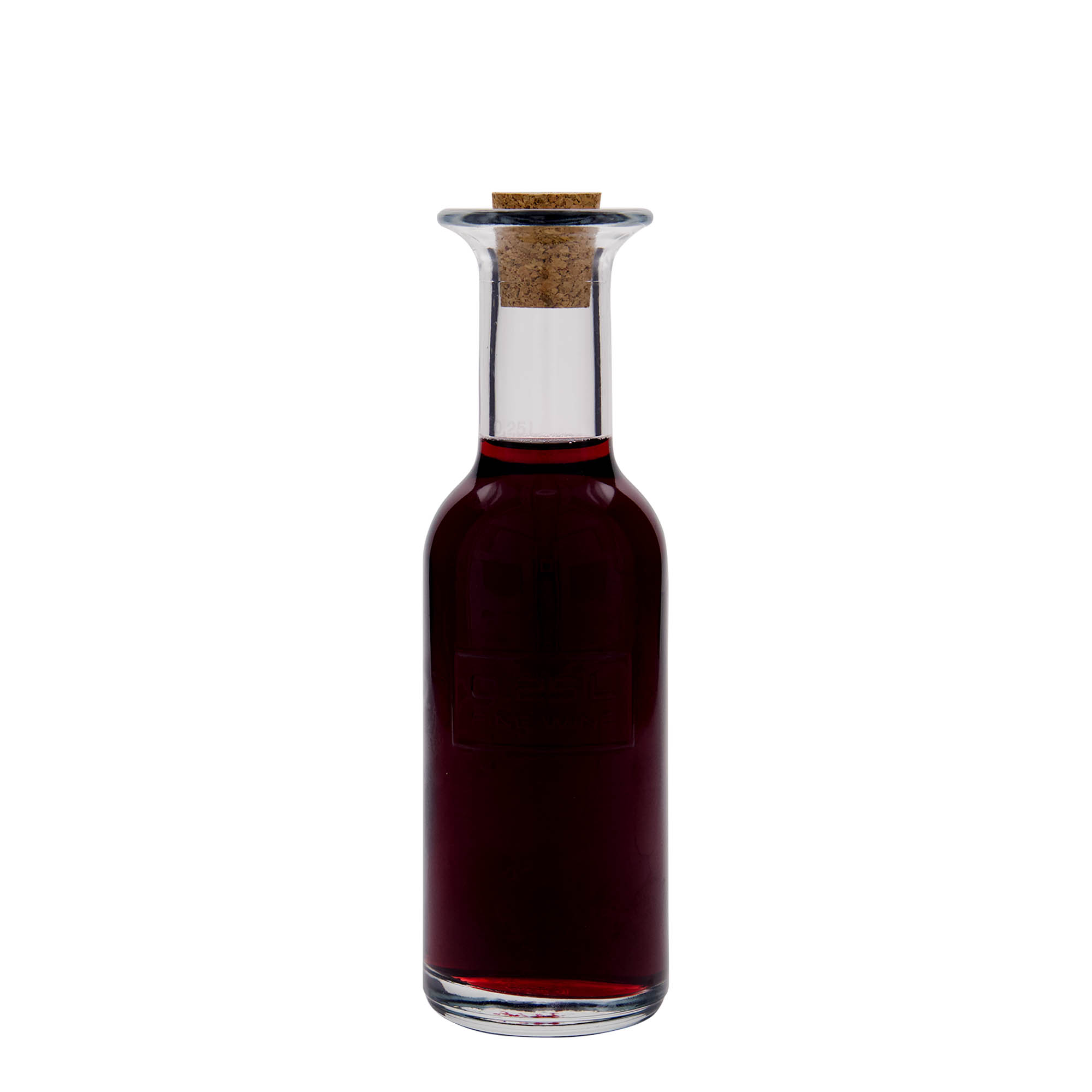 250 ml stikla pudele 'Optima Fine Wine', atvere: korķis