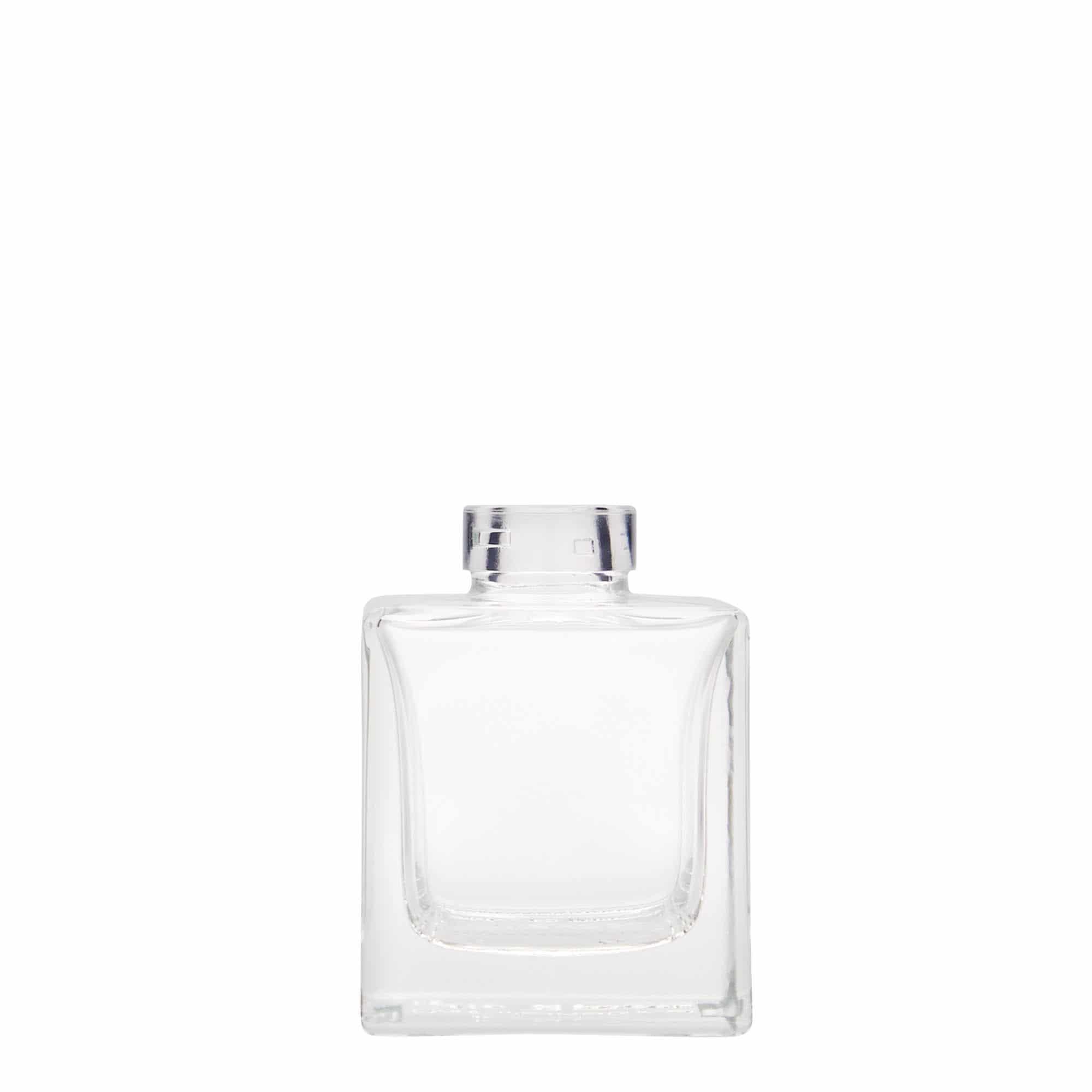 100 ml stikla pudele 'Cube', kvadrātiska, aizdare: korķis 100 ml stikla pudele 'Cube', kvadrātiska, aizdare: korķis
