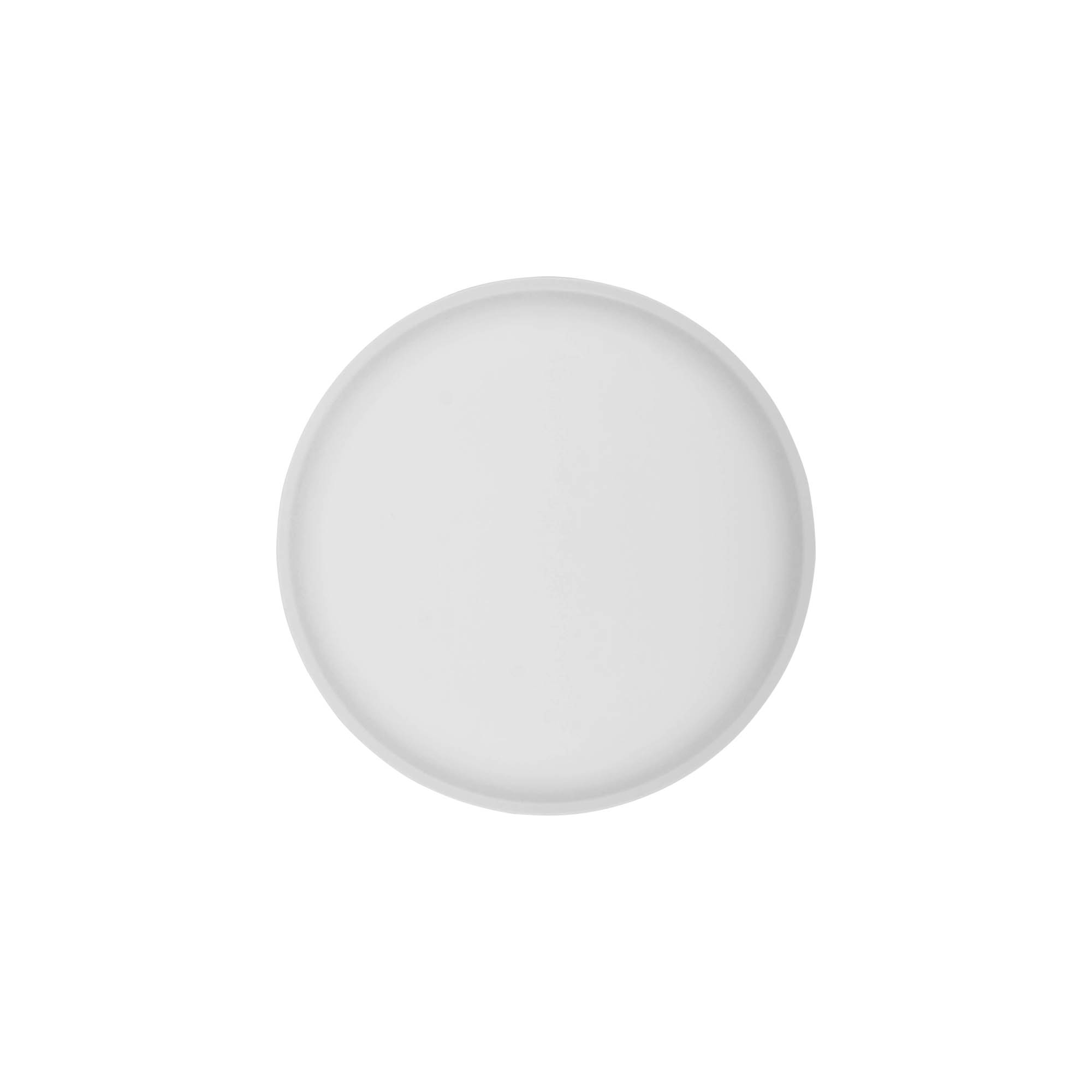 Skrūvējams vāciņš 'Clear/Platin Edition', PP plastmasas, balts, aizdarei: 70/2P