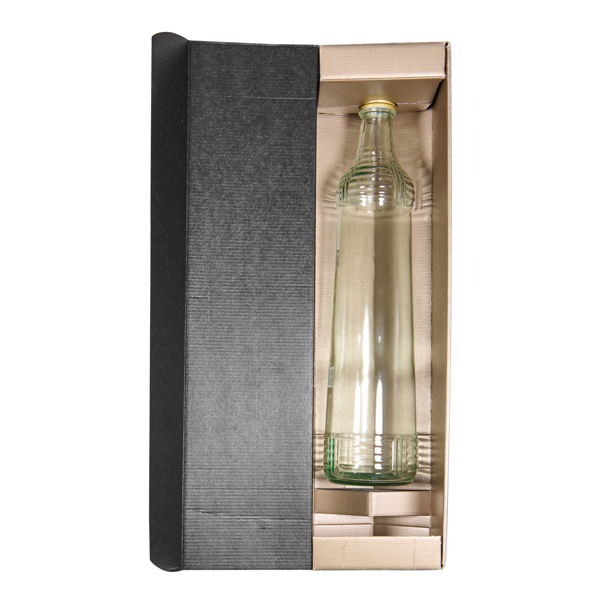 Dāvanu kaste 'Metallic', taisnstūrveida, kartons, šampanietis