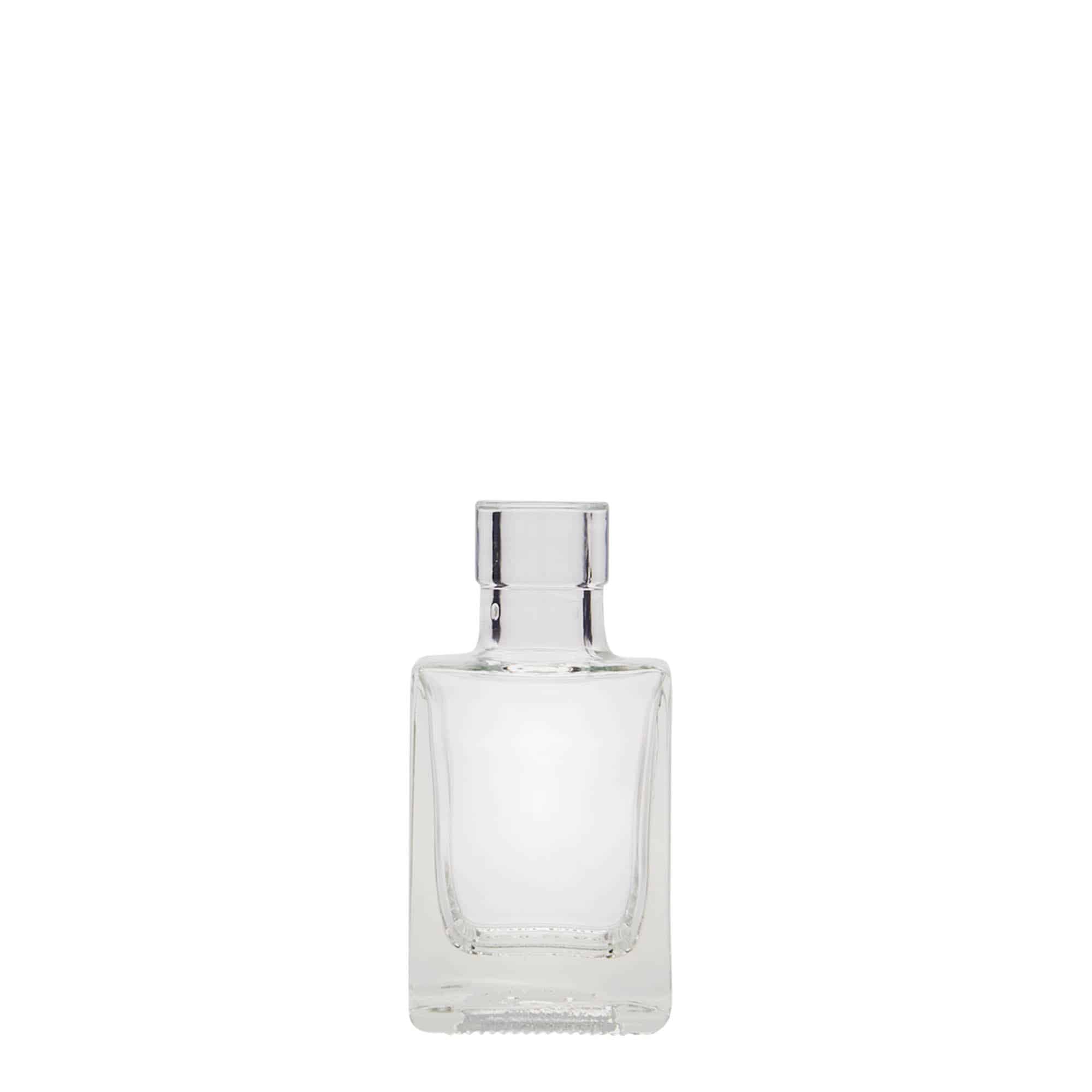50 ml stikla pudele 'Cube', kvadrātiska, aizdare: korķis 50 ml stikla pudele 'Cube', kvadrātiska, aizdare: korķis