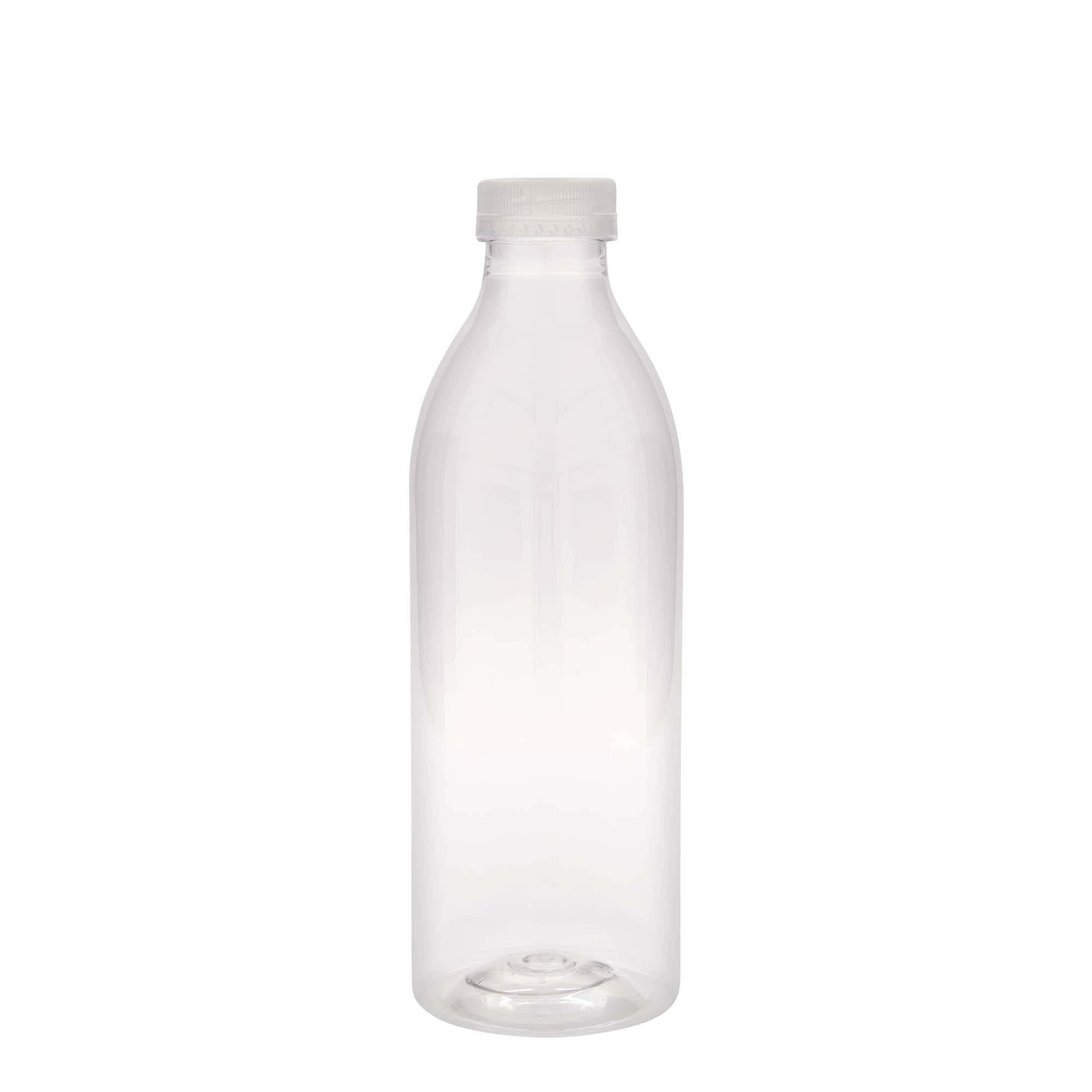 1.000 ml PET pudele standarta, plastmasa, atvere: 38 mm