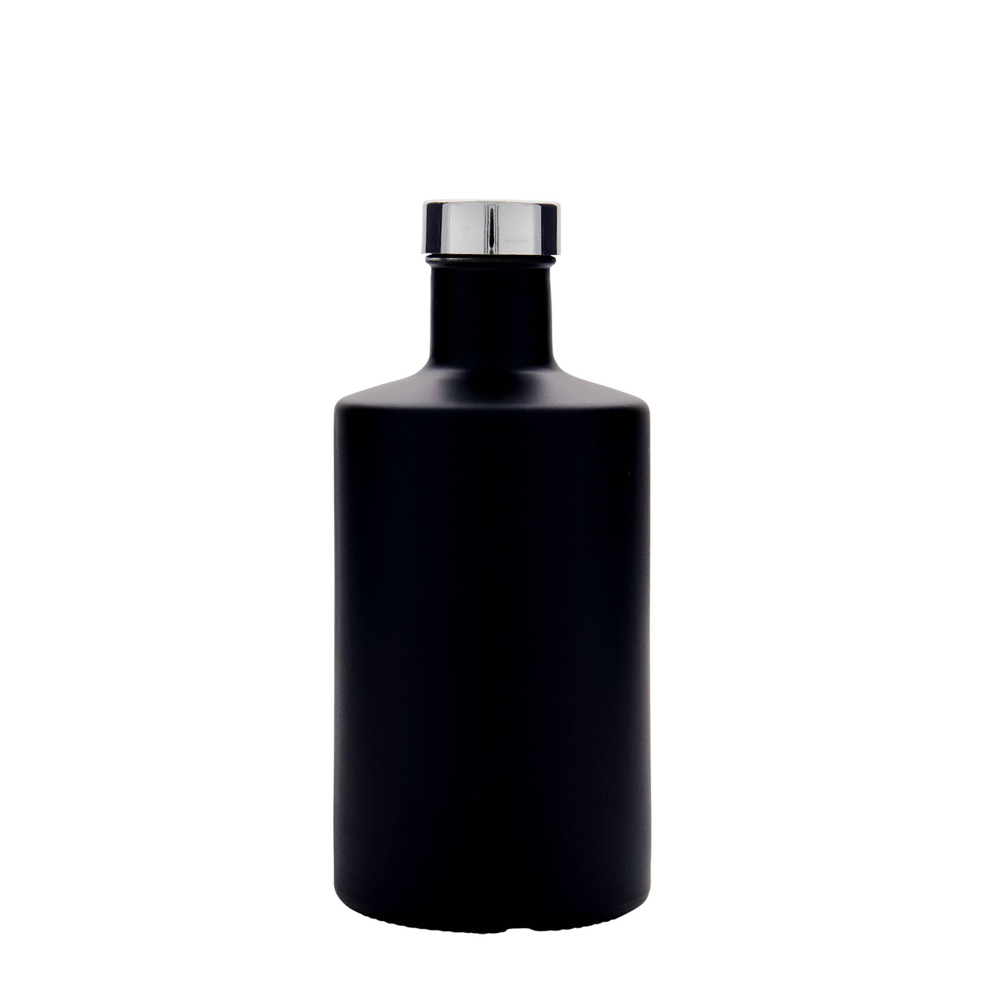 500 ml stikla pudele 'Caroline', melna, atvere: GPI 33