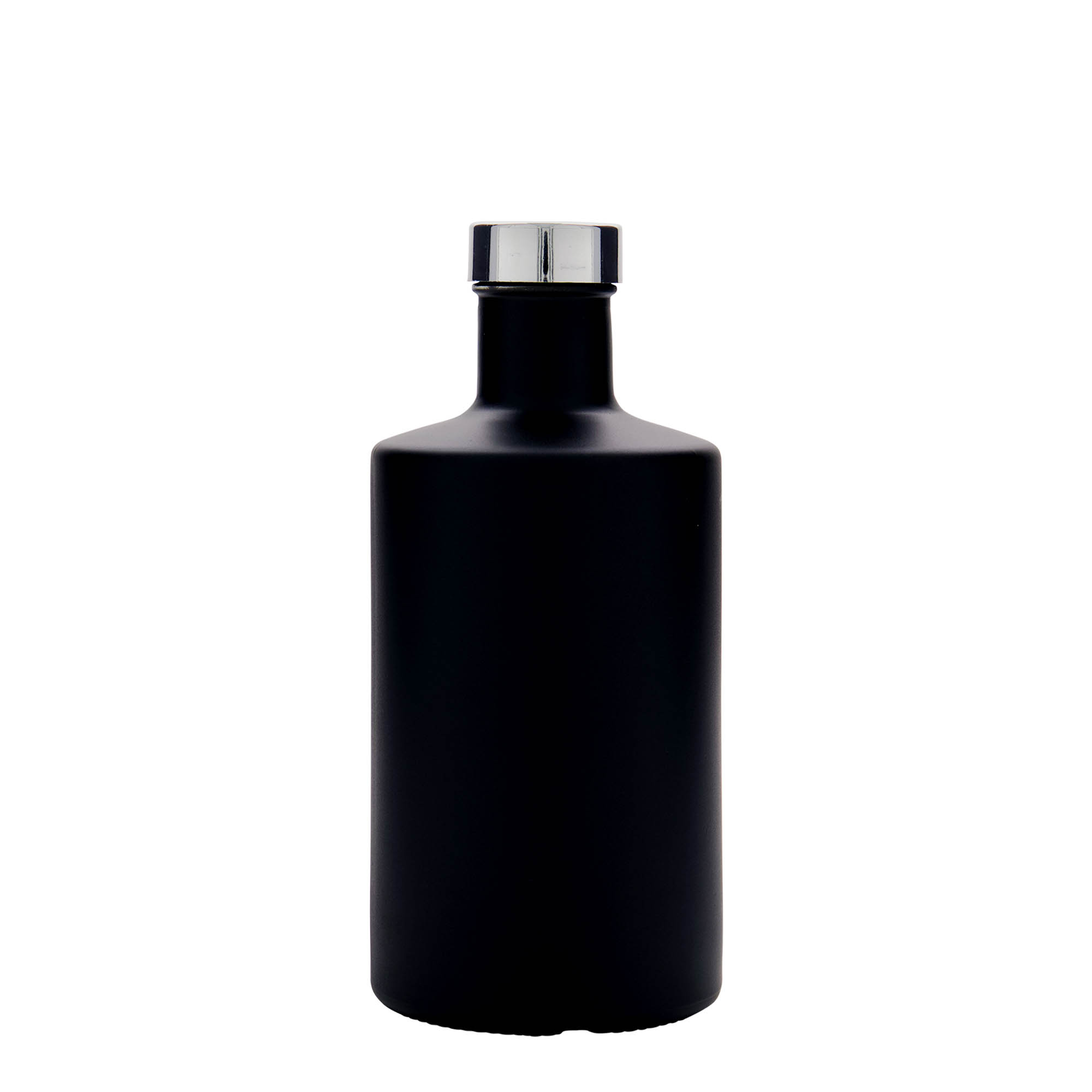 500 ml stikla pudele 'Caroline', melna, atvere: GPI 33 500 ml stikla pudele 'Caroline', melna, atvere: GPI 33