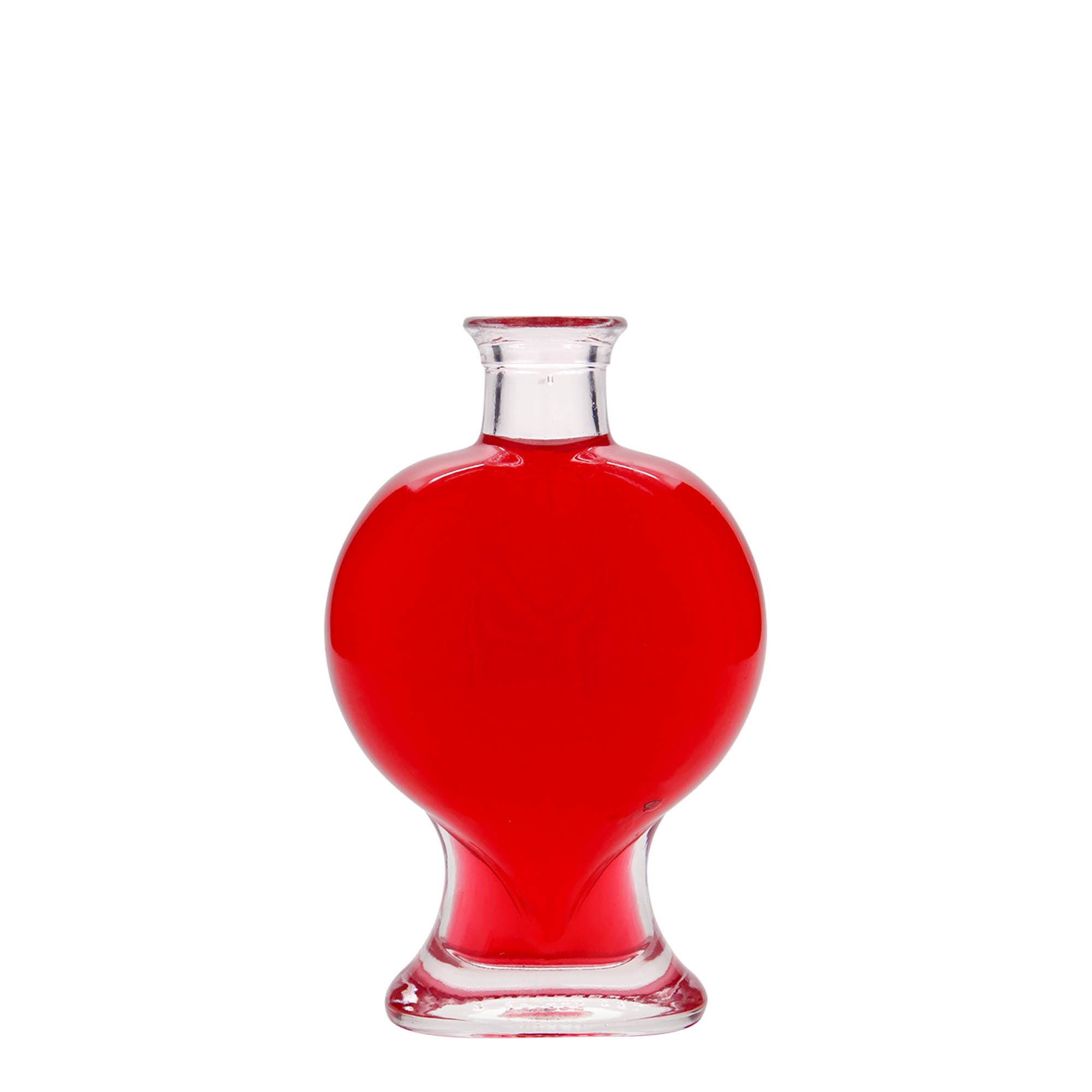 200 ml stikla pudele 'Sirds', atvere: korķis 200 ml stikla pudele 'Sirds', atvere: korķis