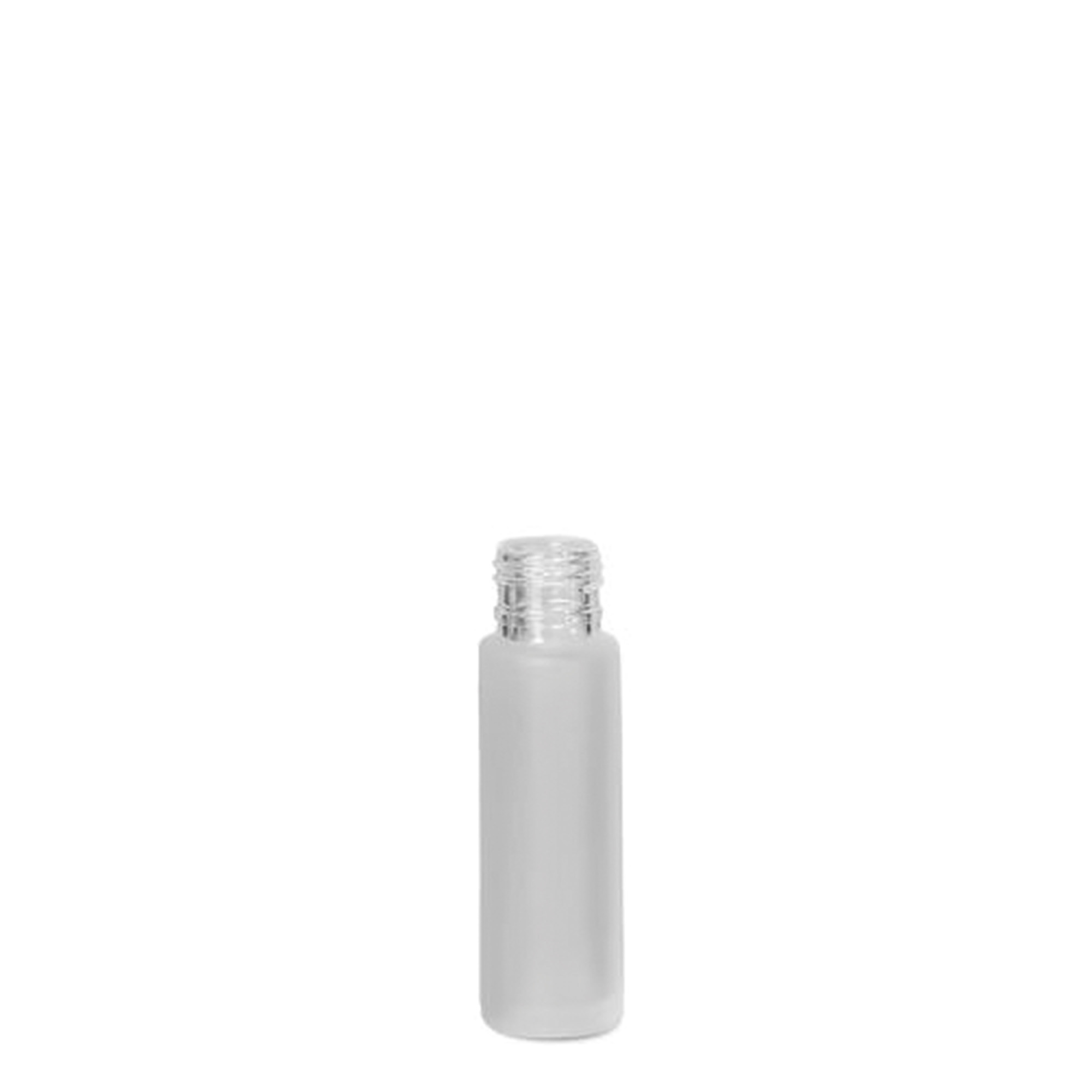 10 ml roll-on pudele, stikls, matēts, atvere: skrūvējams vāciņš