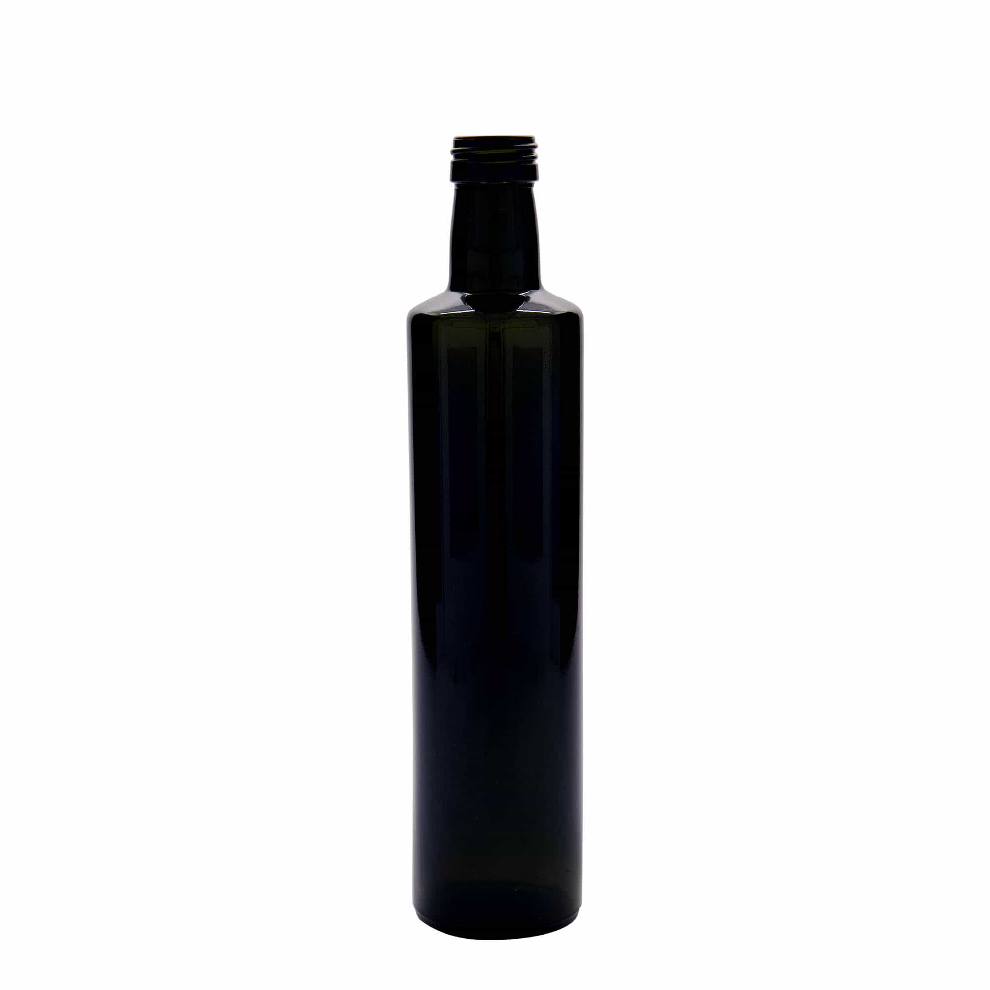 500 ml stikla pudele 'Dorica', antīki zaļa, aizdare: PP 31,5 500 ml stikla pudele 'Dorica', antīki zaļa, aizdare: PP 31,5