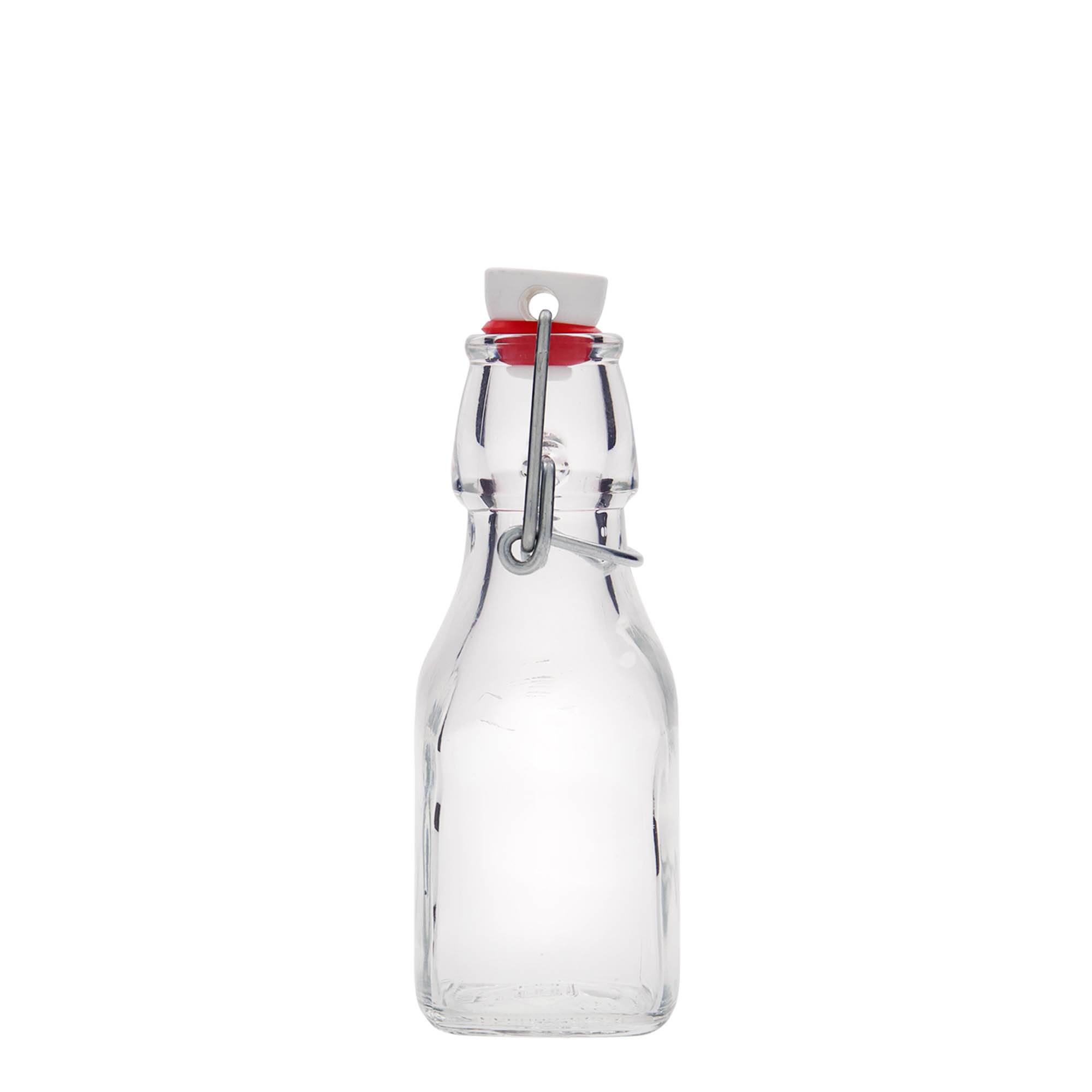 125 ml stikla pudele 'Swing', kvadrātveida, atvere: aizbāžņa aizdare 125 ml stikla pudele 'Swing', kvadrātveida, atvere: aizbāžņa aizdare