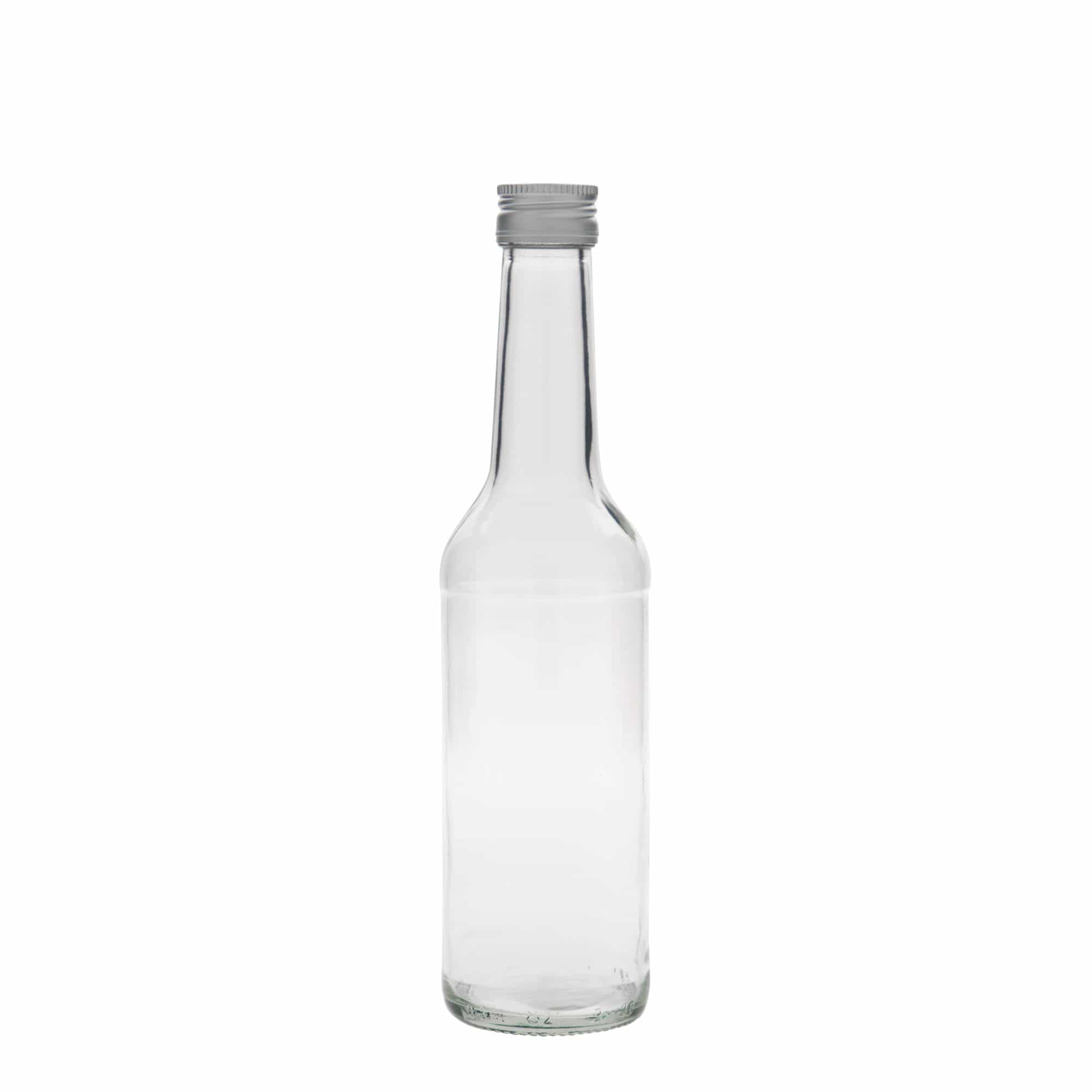 350 ml stikla pudele ar taisnu kakliņu, atvere: PP 28