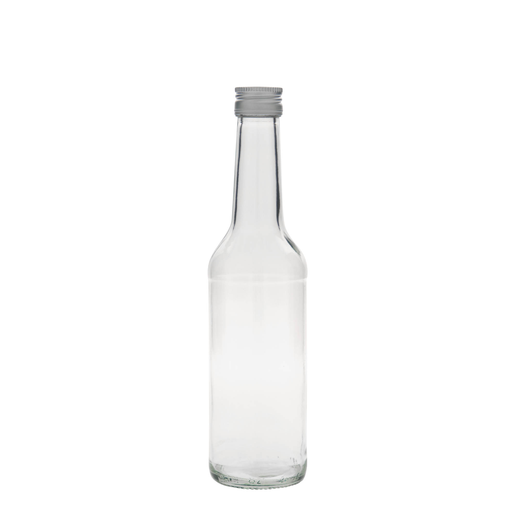 350 ml stikla pudele ar taisnu kakliņu, atvere: PP 28