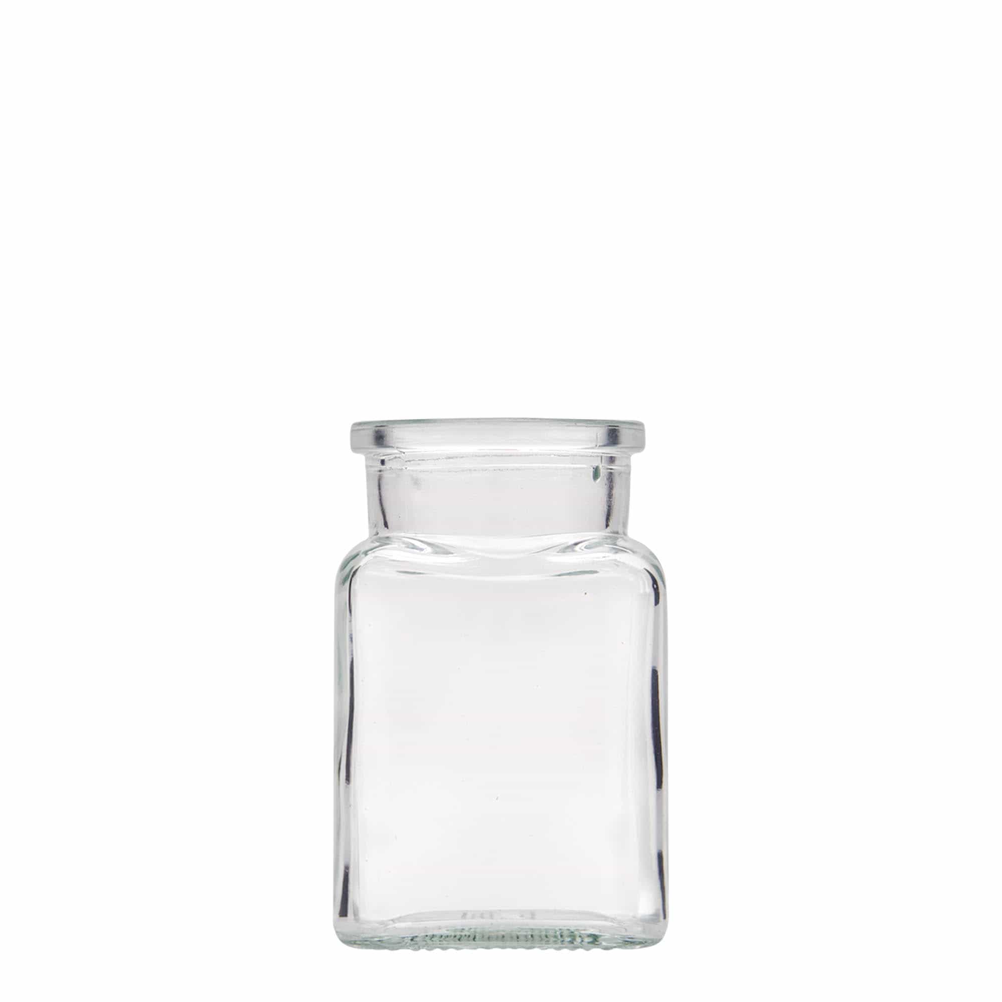 150 ml korķa stikls, kvadrātveida, atvere: korķis