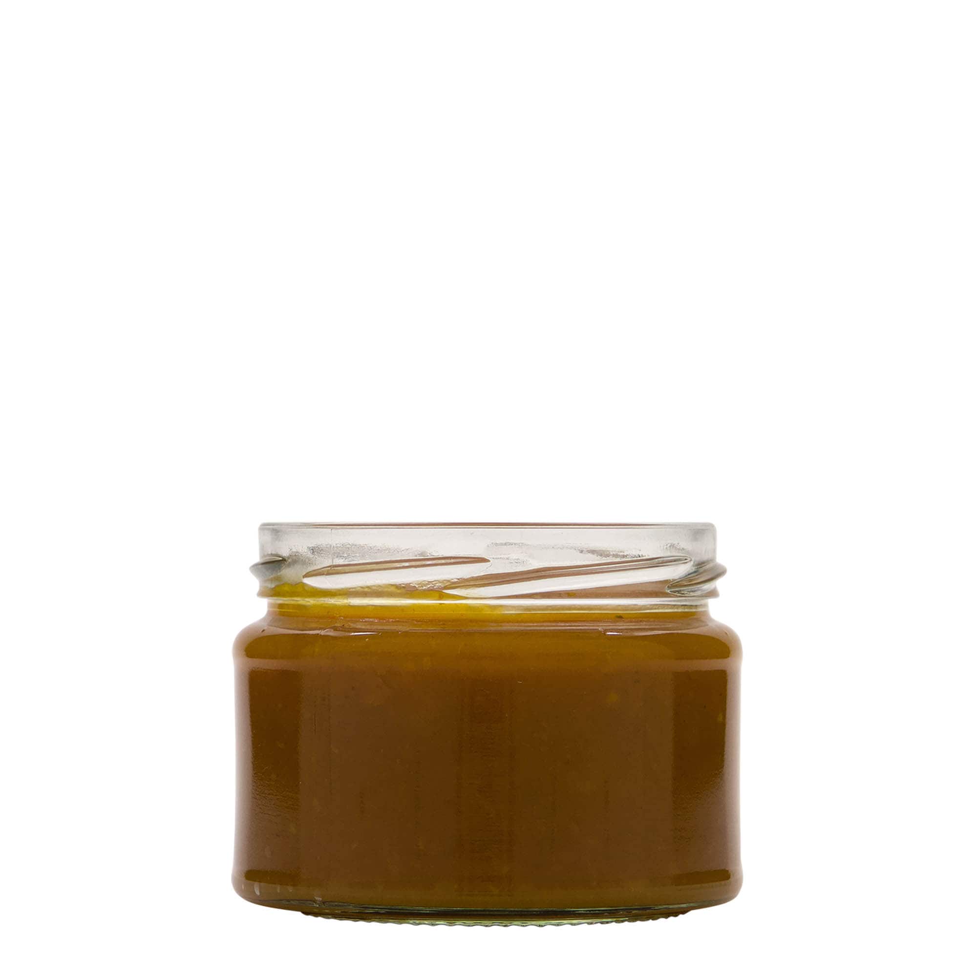 280 ml plakans apaļš stikls, atvere: Twist-Off (TO 82)