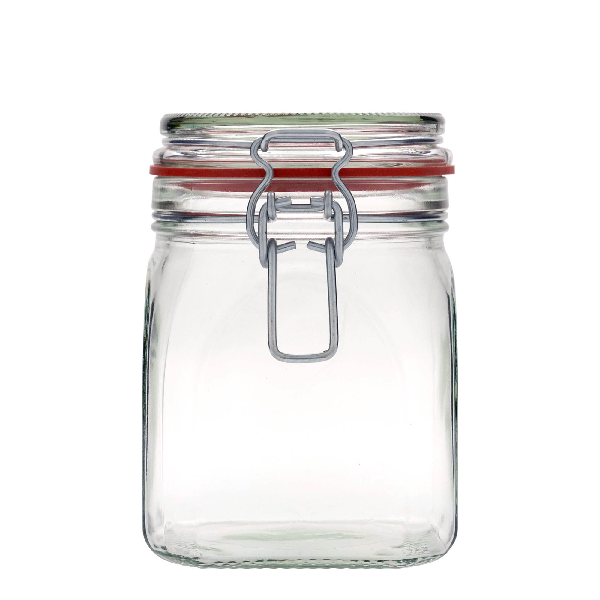 900 ml stiklaina burka ar metāla aizdari, kvadrātveida, atvere: metāla aizdares mehānisms 900 ml stiklaina burka ar metāla aizdari, kvadrātveida, atvere: metāla aizdares mehānisms