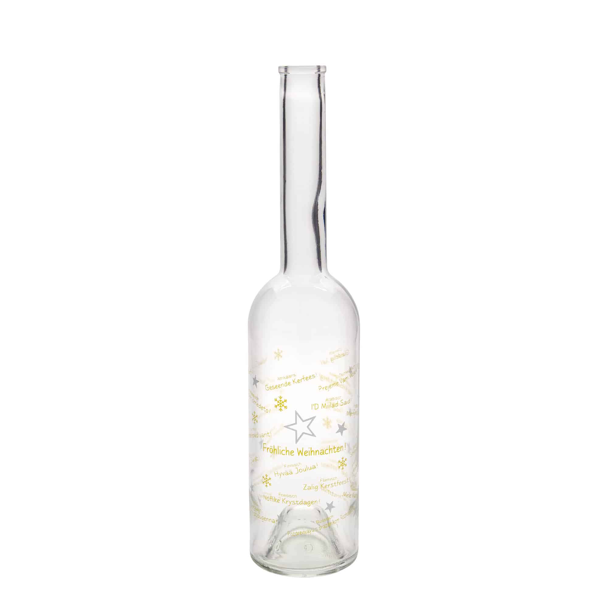 500 ml stikla pudele 'Opera', motīvs: Ziemassvētki pasaulē, atvere: korķis 500 ml stikla pudele 'Opera', motīvs: Ziemassvētki pasaulē, atvere: korķis