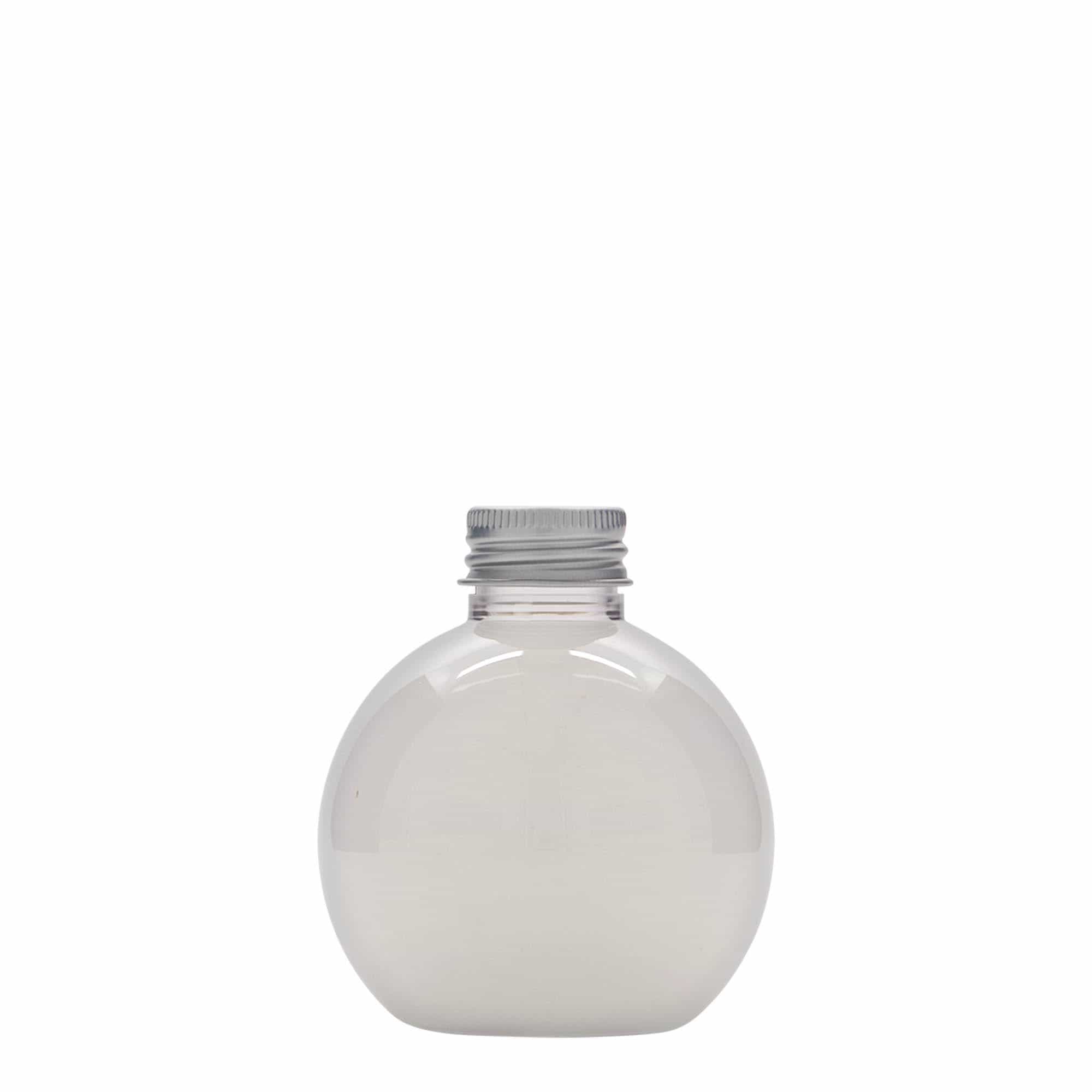 150 ml PET pudele 'Perry', apaļa, plastmasas, aizdare: 24/410