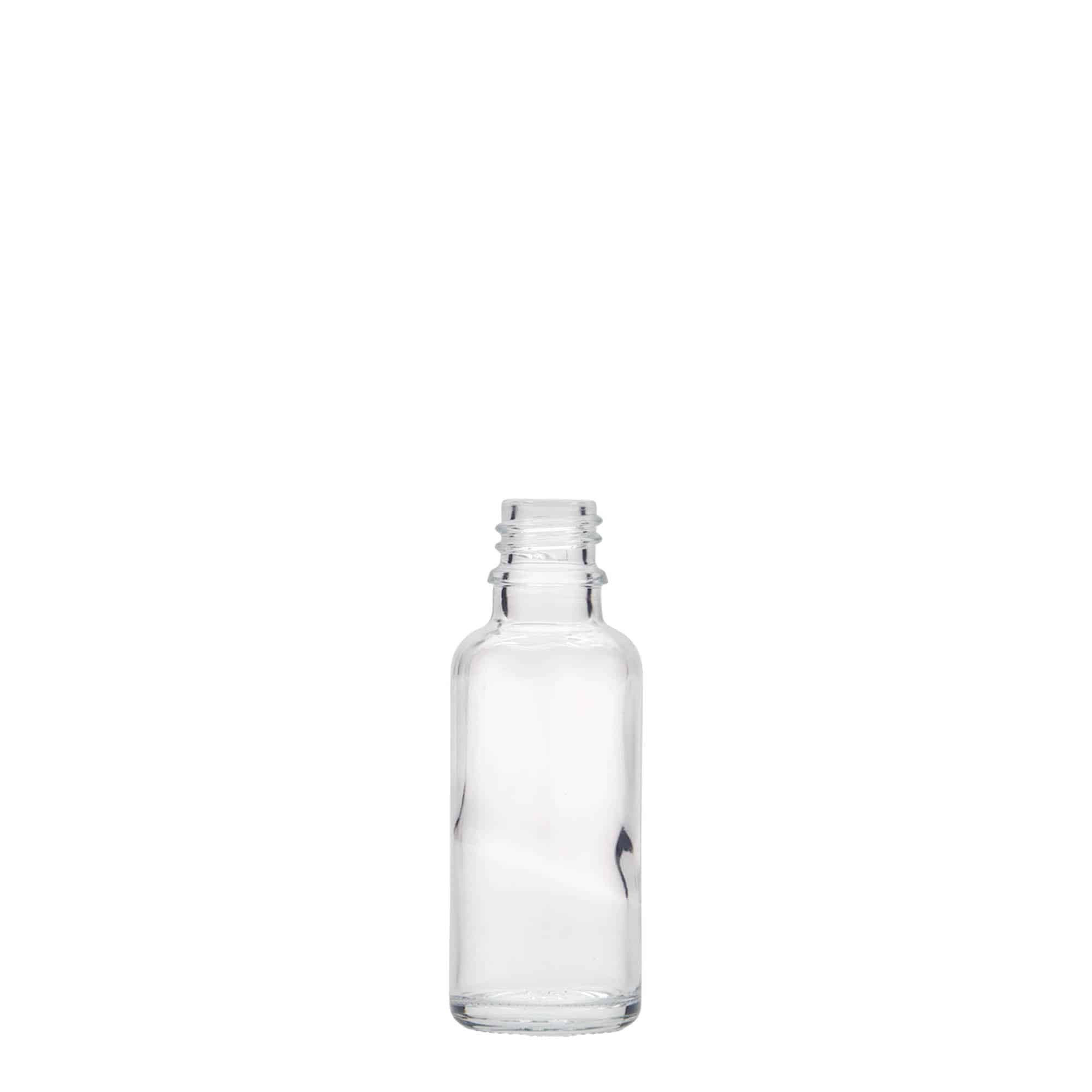 30 ml zāļu pudelīte, stikla, aizdare: DIN 18 30 ml zāļu pudelīte, stikla, aizdare: DIN 18
