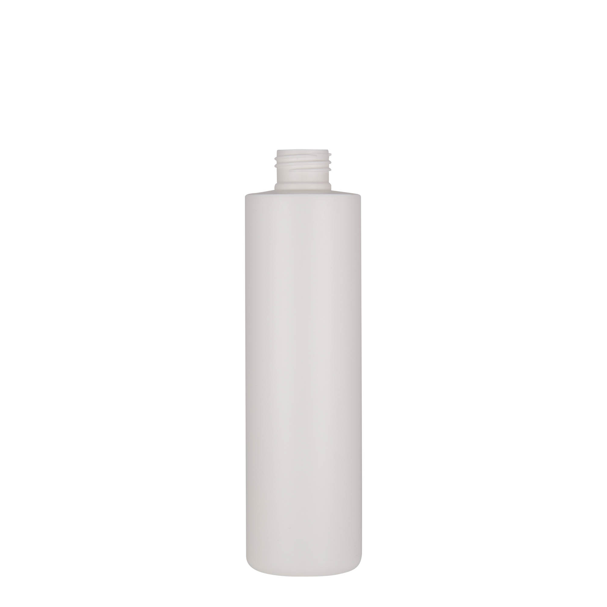 250 ml plastmasas pudele 'Pipe', HDPE, balta, atvere: 24/410