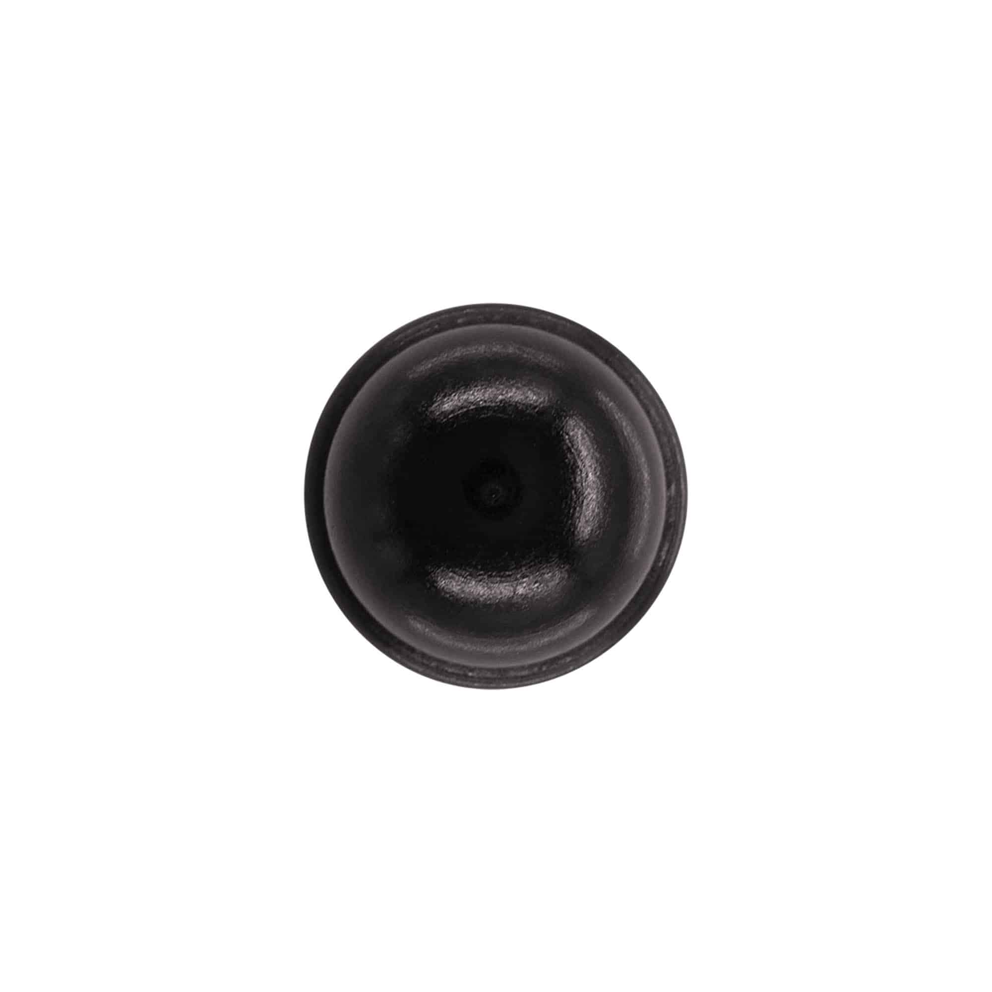 Roktura korķis 19 mm "Melone", koks/PE, melns, priekš atveres: korķis