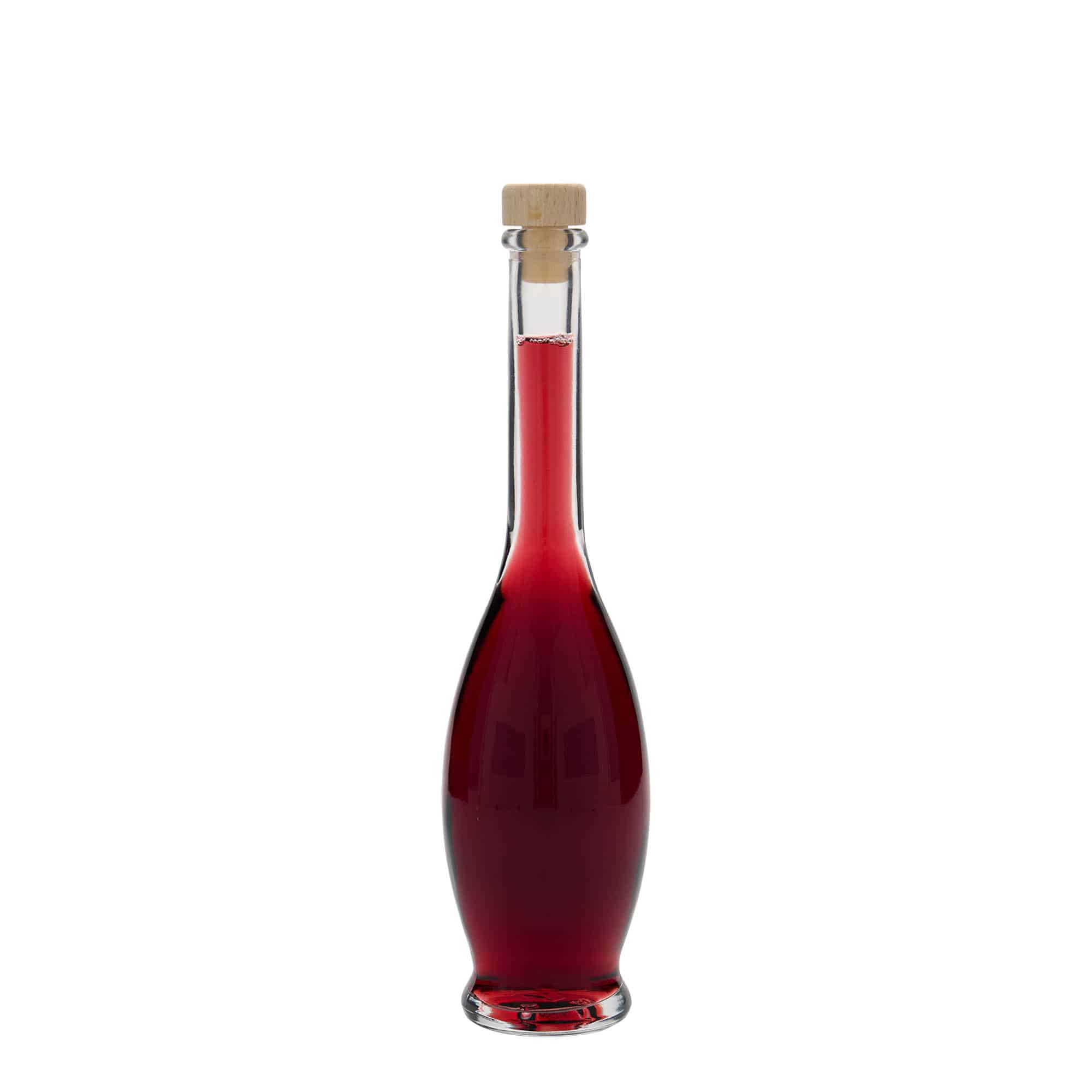 100 ml stikla pudele 'Gina', aizdare: korķis