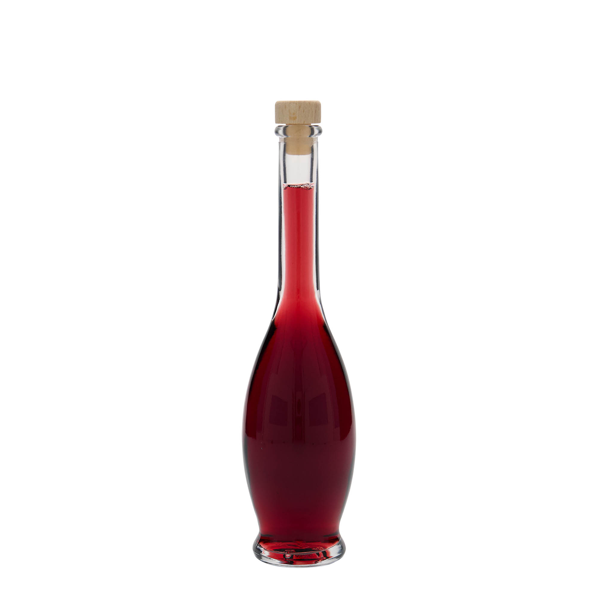 100 ml stikla pudele 'Gina', atvere: korķis