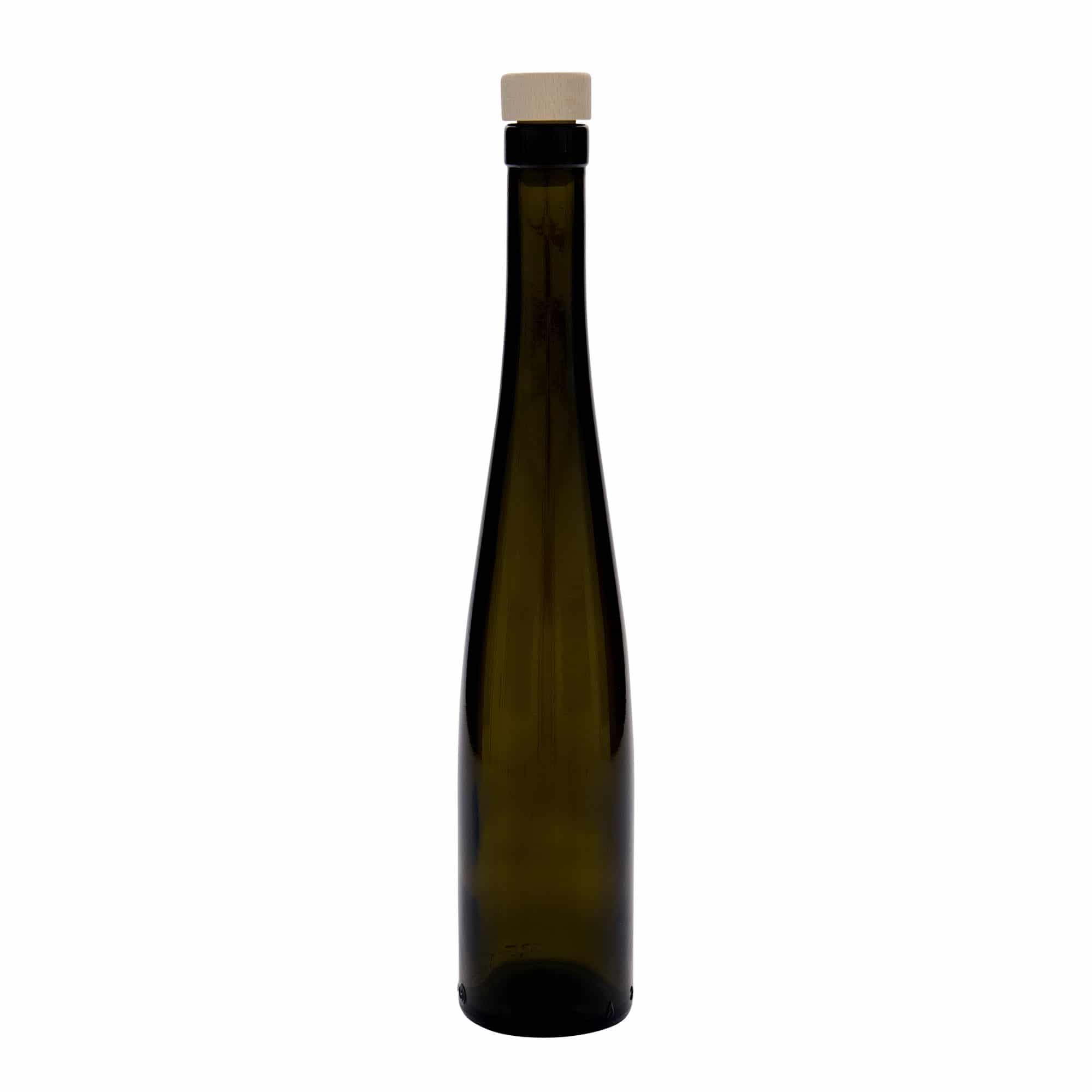 375 ml stikla pudele 'Weinschlegel', antīki zaļa, atvere: korķis